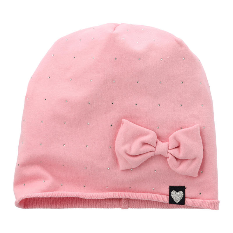 Mädchen Beanie mit Glitzersteinchen