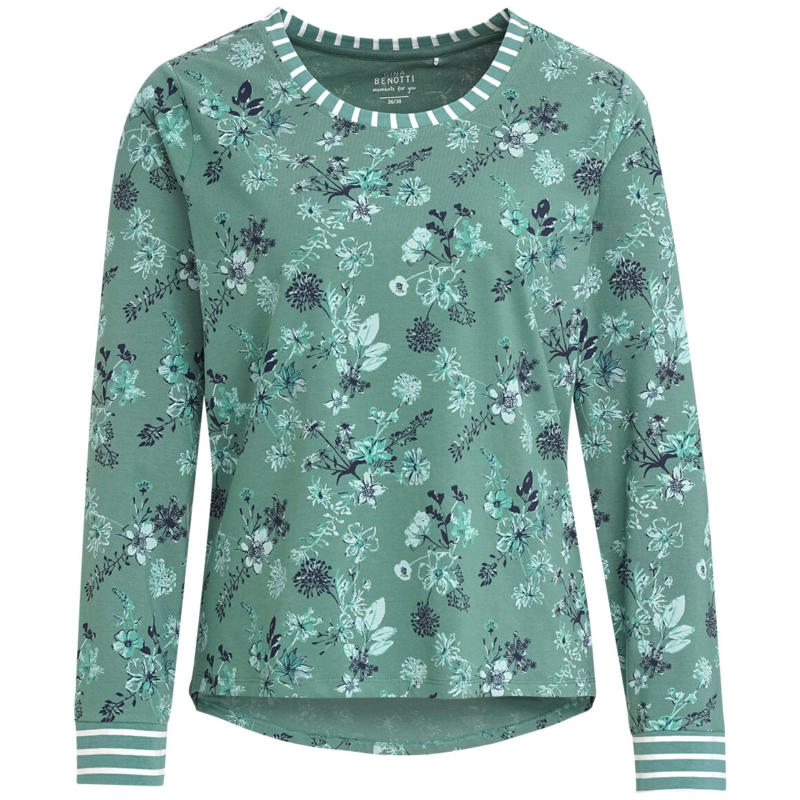 Damen Schlafshirt mit Blumen