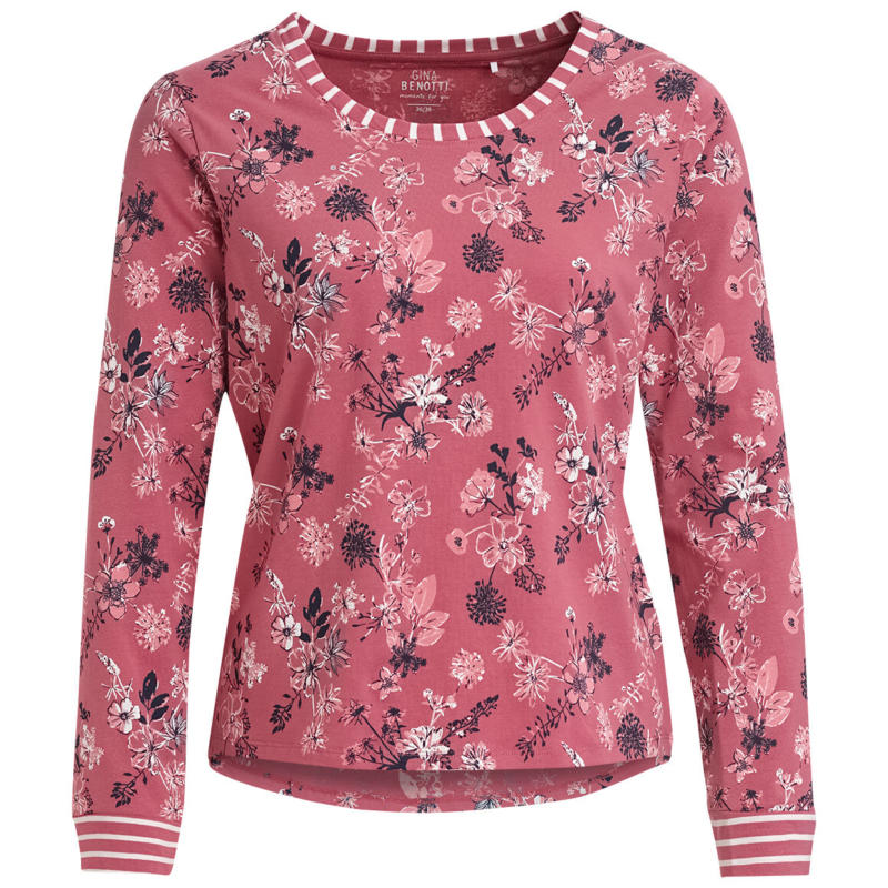 Damen Schlafshirt mit Blumen