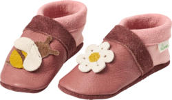 ALANA Lederschuhe mit Blumen- & Bienen-Applikation, rosa, Gr. 20/21