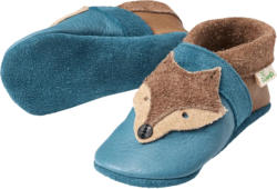 ALANA Lederschuhe mit Fuchs-Applikation, blau & braun, Gr. 22/23