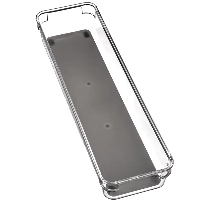 Laden-Organizer 9 x 32,5 x 4,3 cm grau/transparent