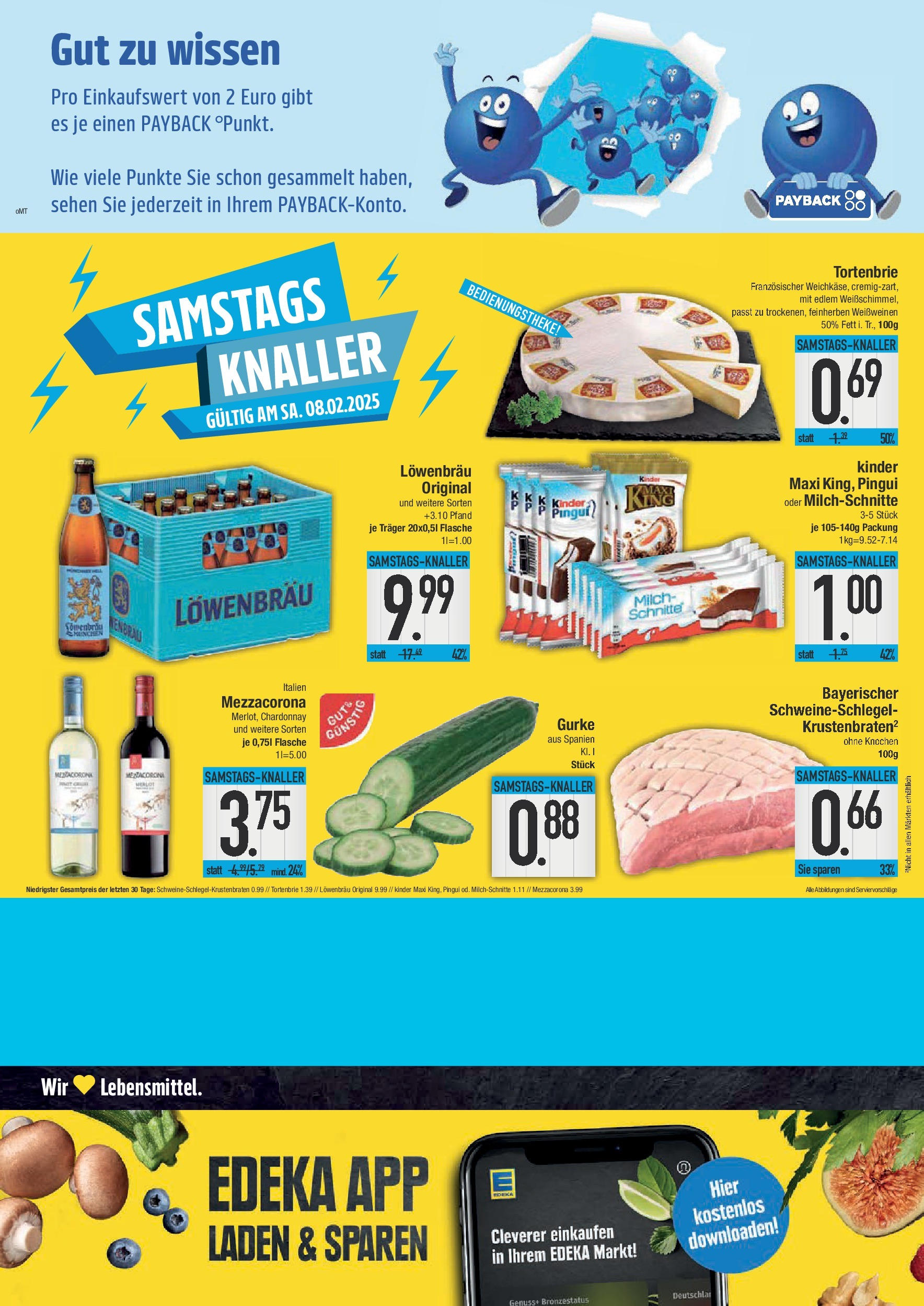 Edeka - E center: Wochenangebote (ab 02.02.2025) » Angebote Online | Seite: 24 | Produkte: Milch