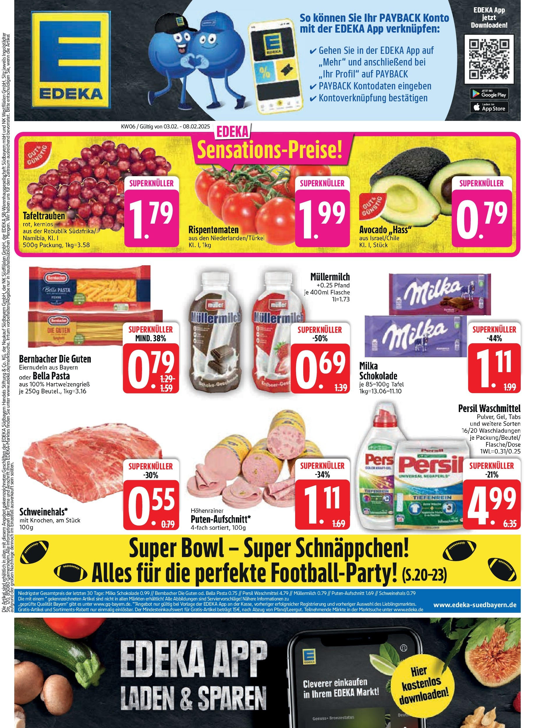 Edeka - EDEKA: Wochenangebote (ab 02.02.2025) » Angebote Online | Seite: 3 | Produkte: Avocado, Waschmittel, Müllermilch, Muller mullermilch