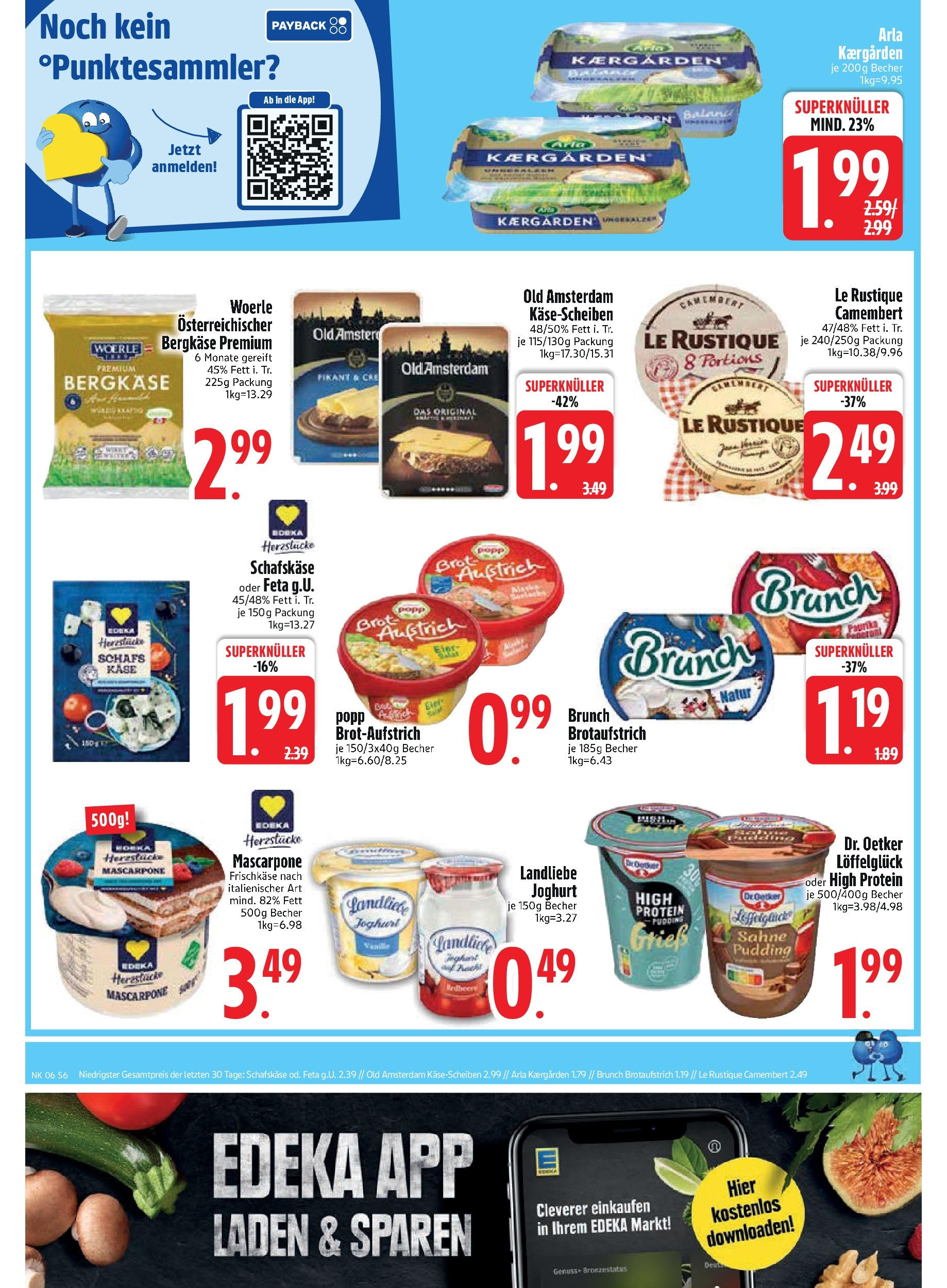 Edeka - EDEKA: Wochenangebote (ab 02.02.2025) » Angebote Online | Seite: 8 | Produkte: Käse, Pudding, Brot, Sahne