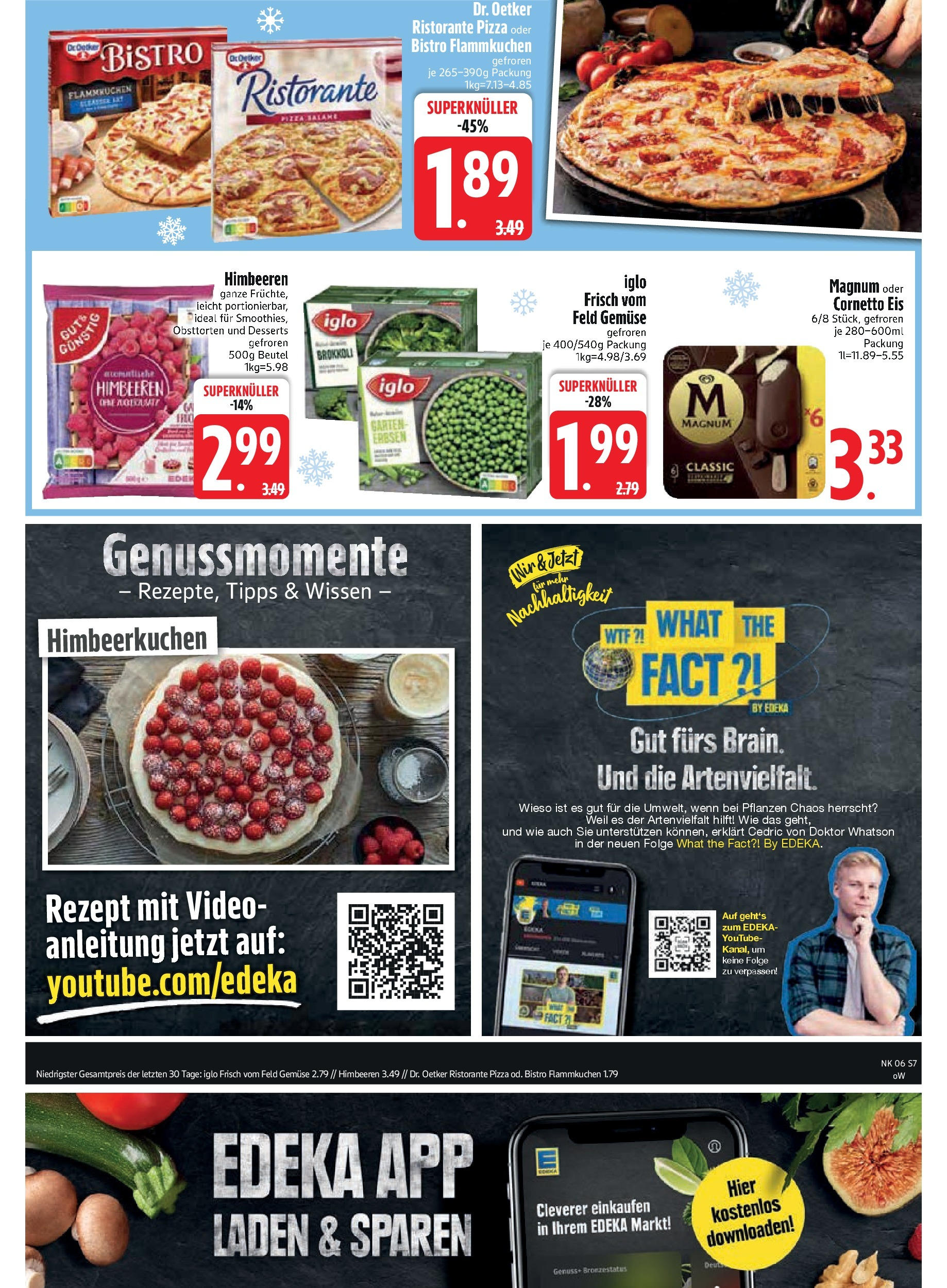 Edeka - EDEKA: Wochenangebote (ab 02.02.2025) » Angebote Online | Seite: 9 | Produkte: Himbeeren, Ristorante, Brokkoli, Video