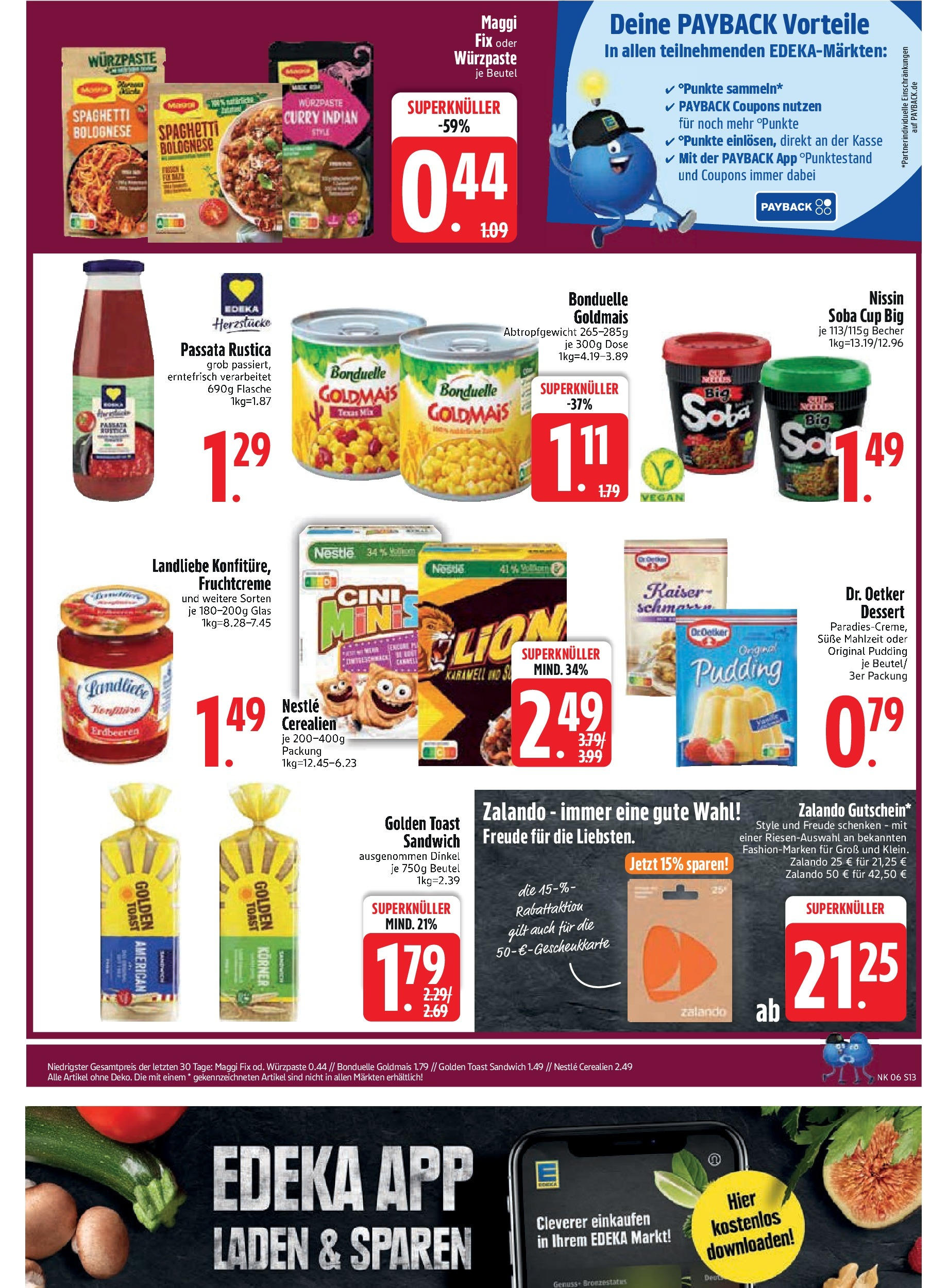 Edeka - EDEKA: Wochenangebote (ab 02.02.2025) » Angebote Online | Seite: 15 | Produkte: Maggi, Toast, Pudding, Maggi fix