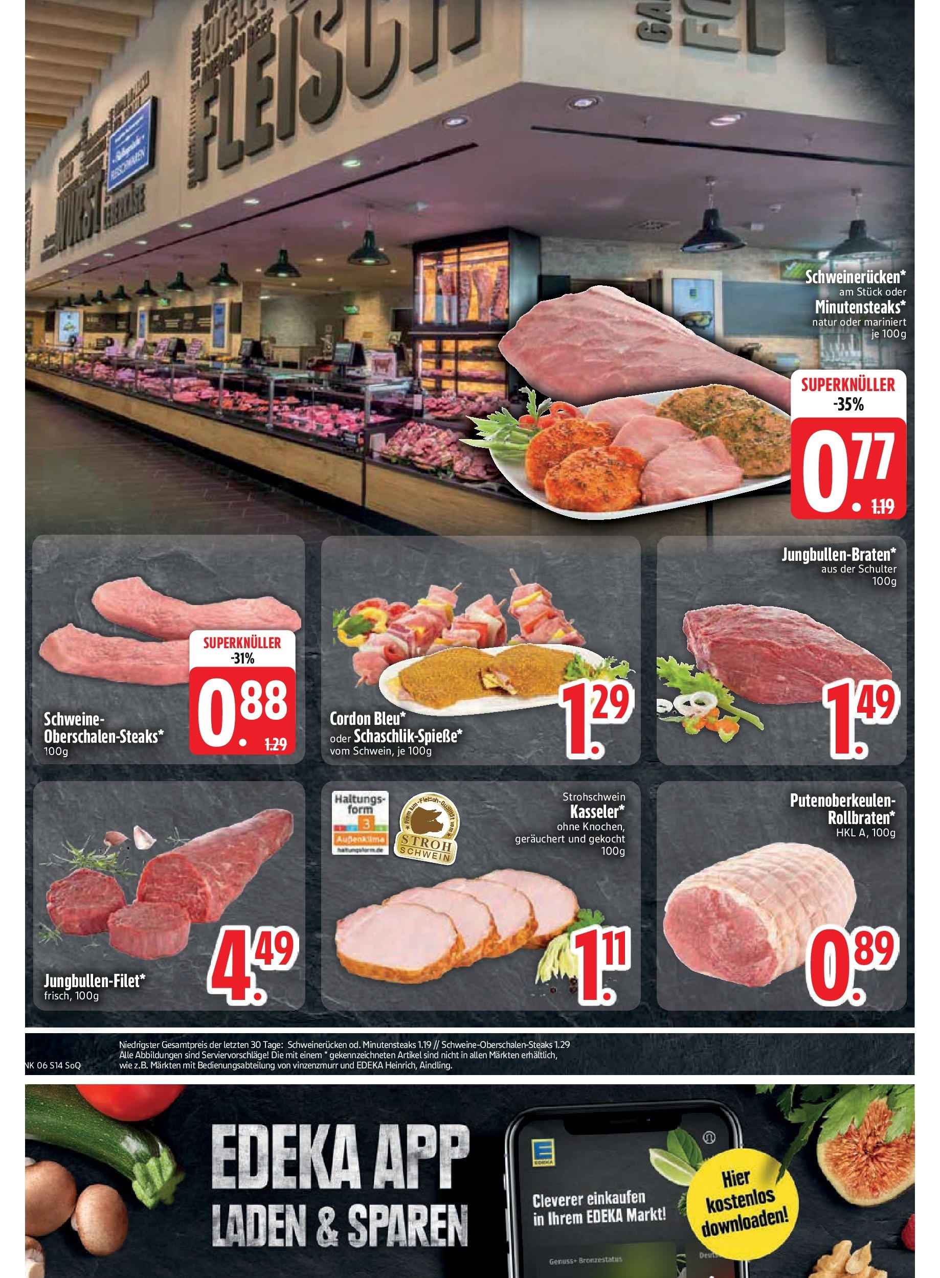 Edeka - EDEKA: Wochenangebote (ab 02.02.2025) » Angebote Online | Seite: 16 | Produkte: Schweinerucken