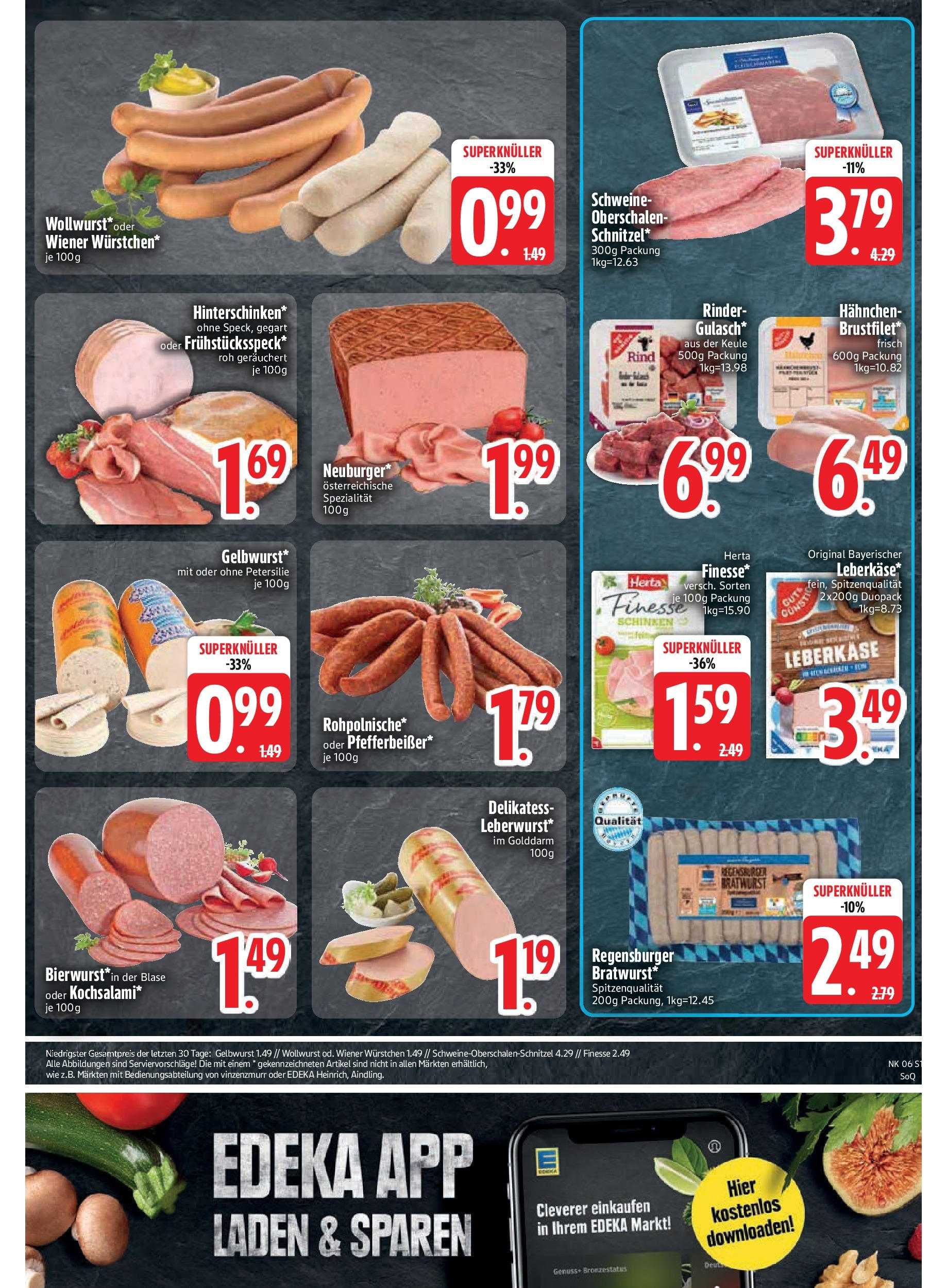 Edeka - EDEKA: Wochenangebote (ab 02.02.2025) » Angebote Online | Seite: 17 | Produkte: Wiener wurstchen, Petersilie, Schinken, Leberkase