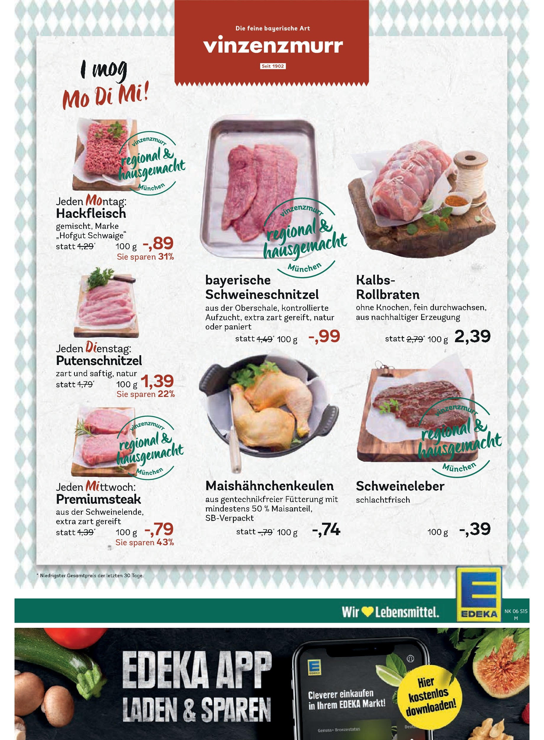 Edeka - Murnau, Kemmelallee 1 (ab 03.02.2025) » Angebote Online | Seite: 17 | Produkte: Putenschnitzel, Hackfleisch