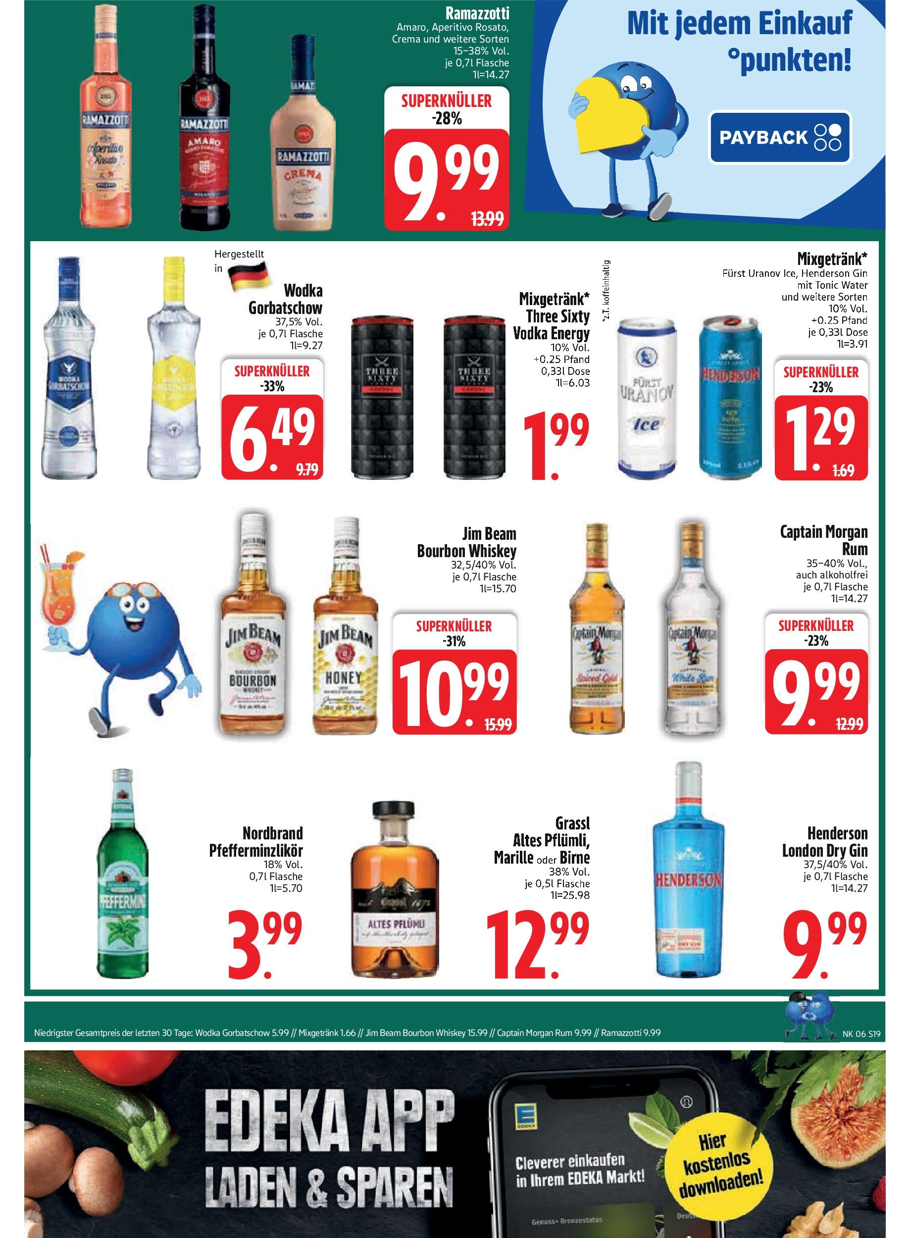 Edeka - EDEKA: Wochenangebote (ab 02.02.2025) » Angebote Online | Seite: 21 | Produkte: Jim beam, Wodka gorbatschow, Bourbon, Gin