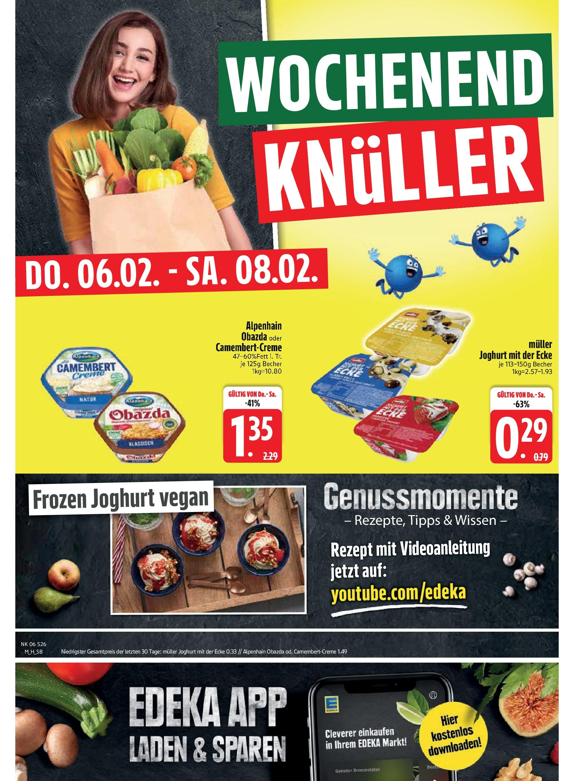 Edeka - Bodenwöhr, Hauptstraße 4 (ab 03.02.2025) » Angebote Online | Seite: 28 | Produkte: Joghurt, Creme