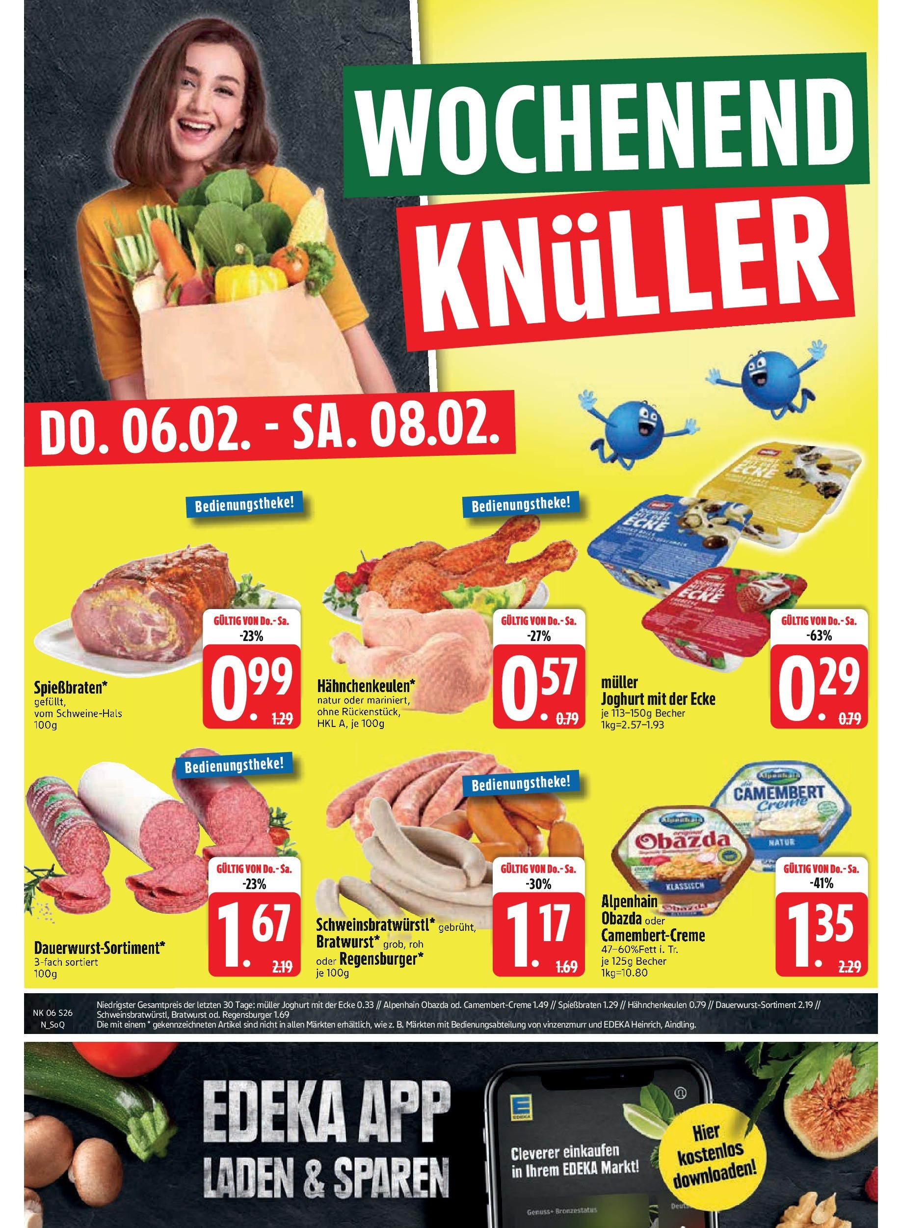 Edeka - EDEKA: Wochenangebote (ab 02.02.2025) » Angebote Online | Seite: 28 | Produkte: Joghurt, Bratwurst