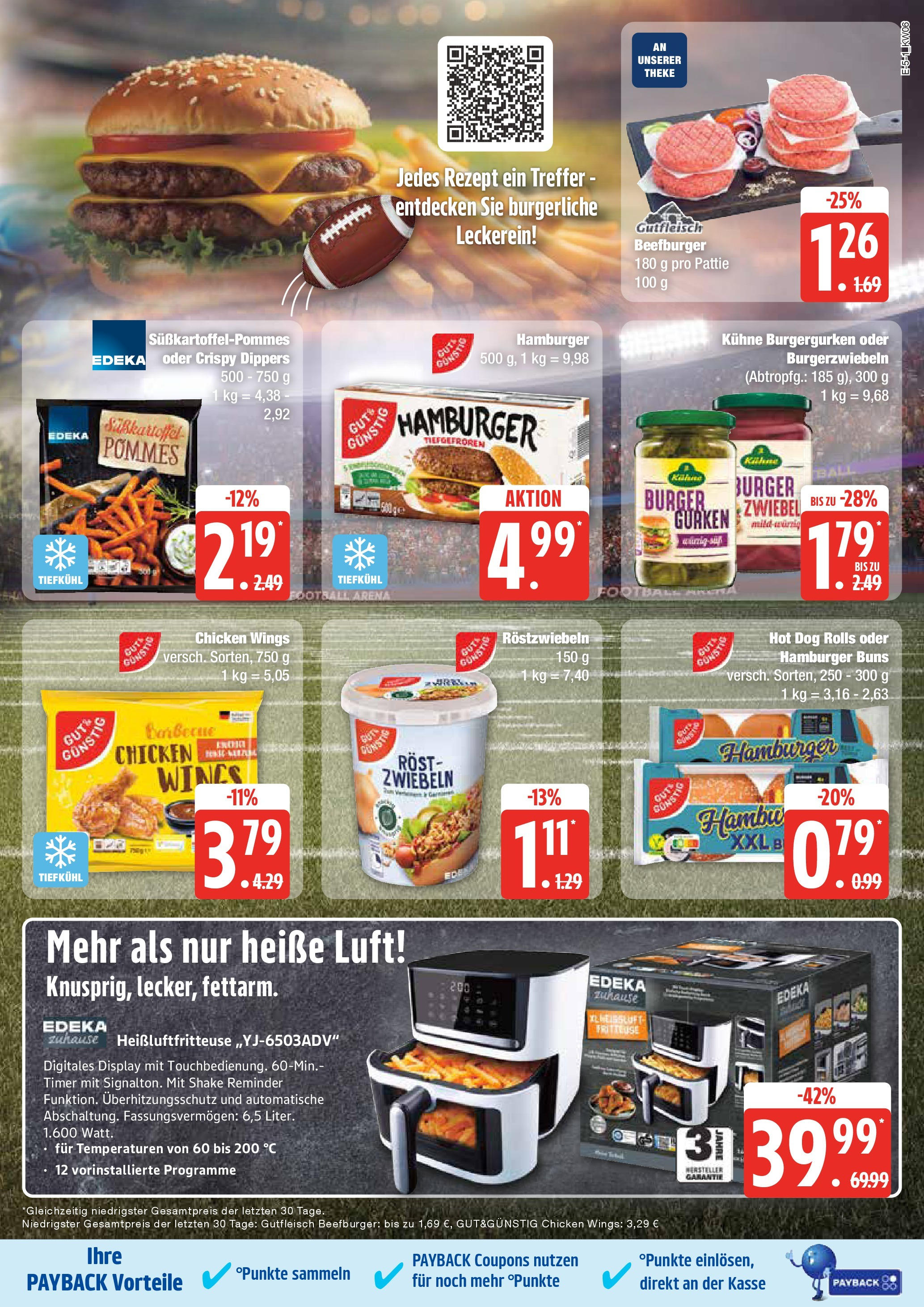 Marktkauf - Grevesmühlen, Klützer Straße 57 (ab 03.02.2025) » Angebote online | Seite: 5 | Produkte: Burger, Zwiebeln, Fritteuse, Heißluftfritteuse