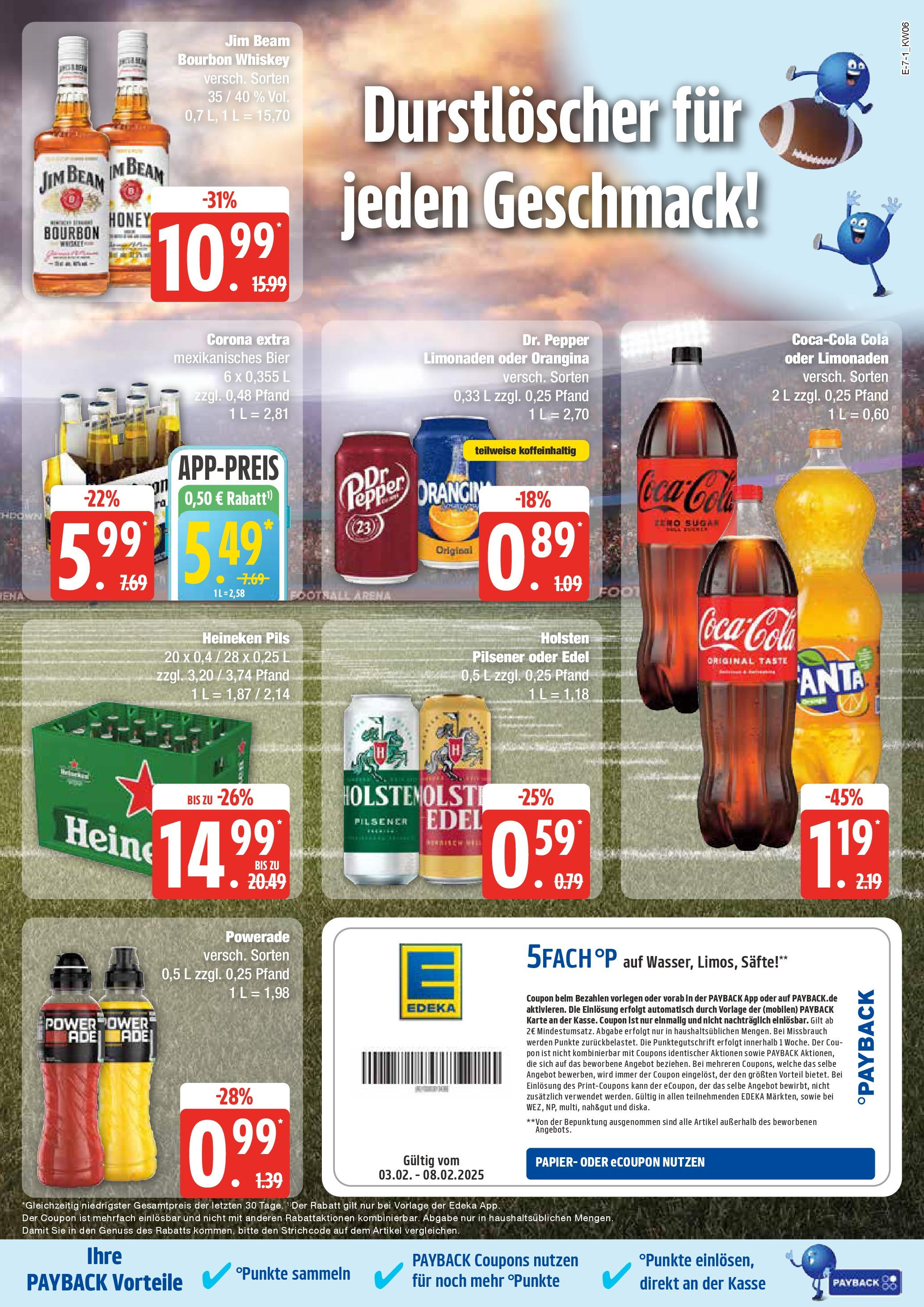 Marktkauf - Mölln, Industriestraße 1 (ab 03.02.2025) » Angebote online | Seite: 7 | Produkte: Cola, Football, Bourbon, Whiskey