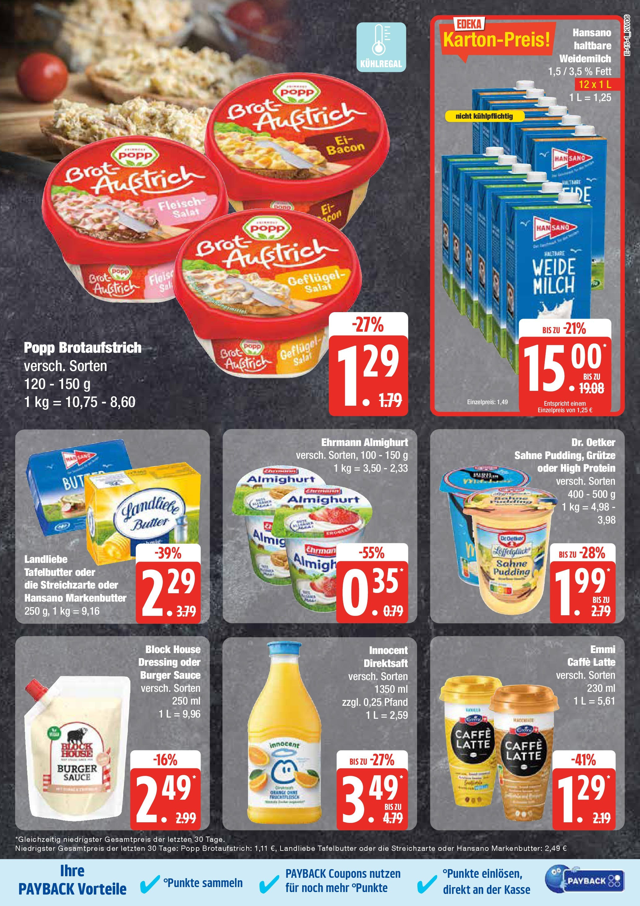 Marktkauf - Grevesmühlen, Klützer Straße 57 (ab 03.02.2025) » Angebote online | Seite: 15 | Produkte: Ehrmann almighurt, Dressing, Burger, Fleisch