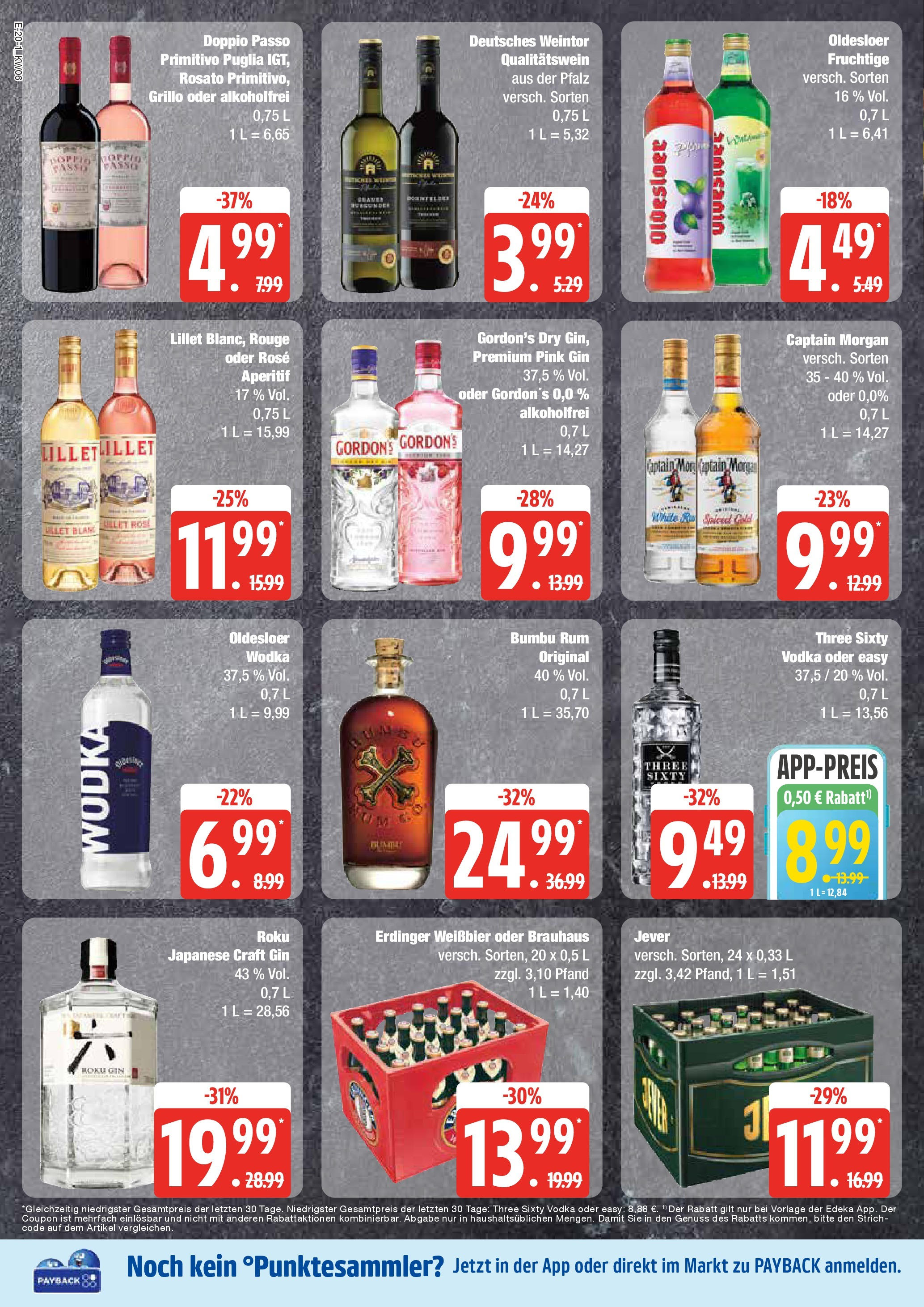 Marktkauf - Mölln, Industriestraße 1 (ab 03.02.2025) » Angebote online | Seite: 20 | Produkte: Oldesloer, Doppio Passo, Captain morgan, Vodka