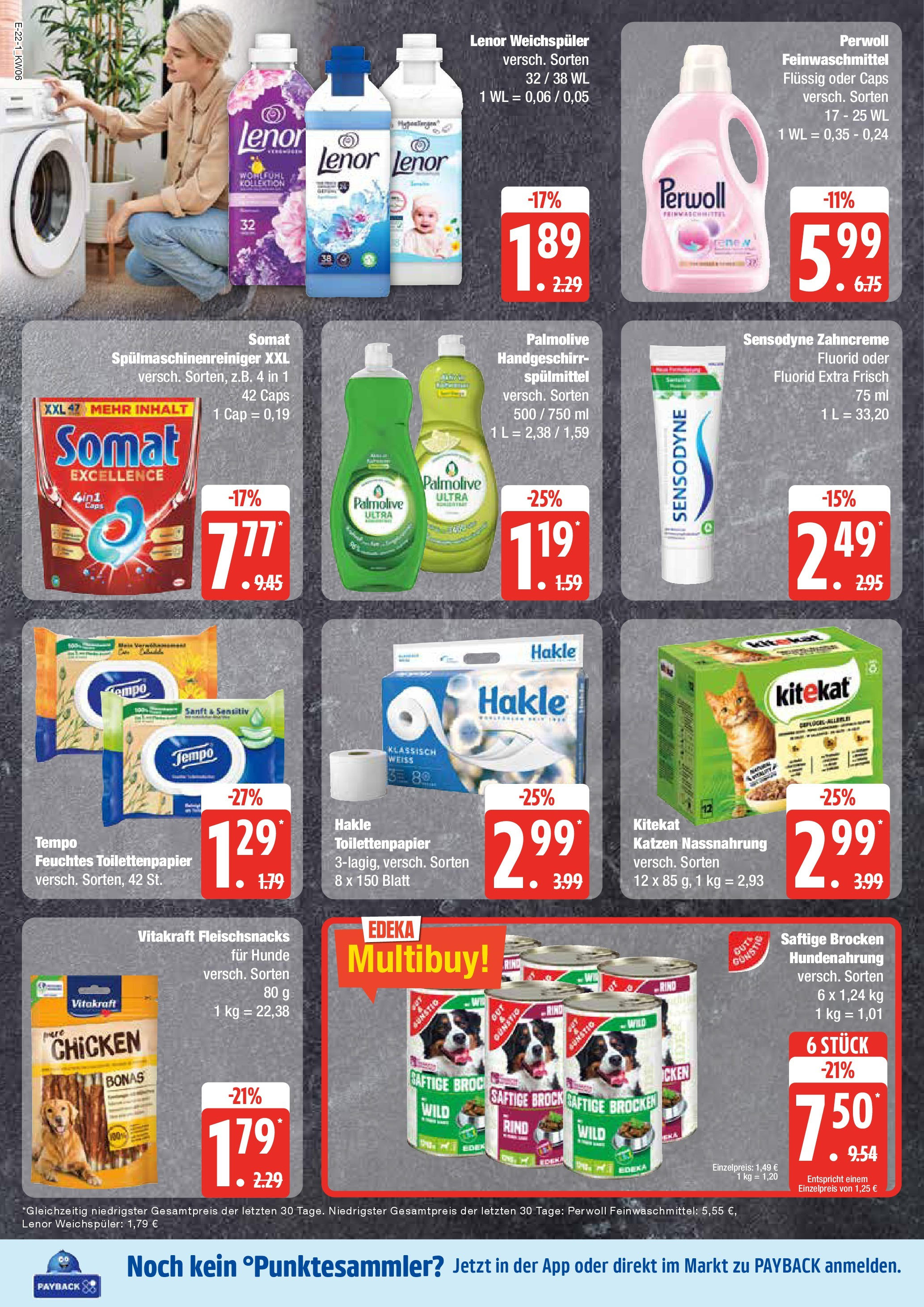 Marktkauf - Grevesmühlen, Klützer Straße 57 (ab 03.02.2025) » Angebote online | Seite: 22 | Produkte: Perwoll, Tempo, Toilettenpapier, Feuchtes Toilettenpapier