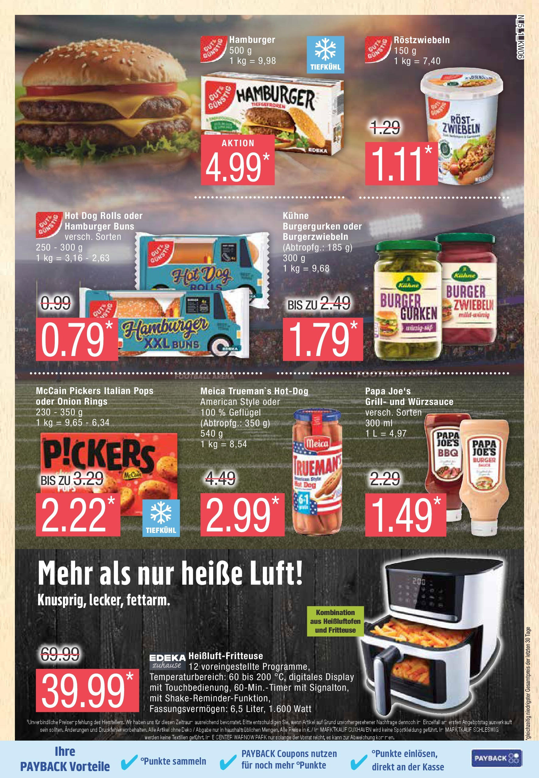 Marktkauf - Marktkauf: Wochenangebote (ab 02.02.2025) » Angebote online | Seite: 5 | Produkte: Burger, Meica, Fritteuse, Gurken