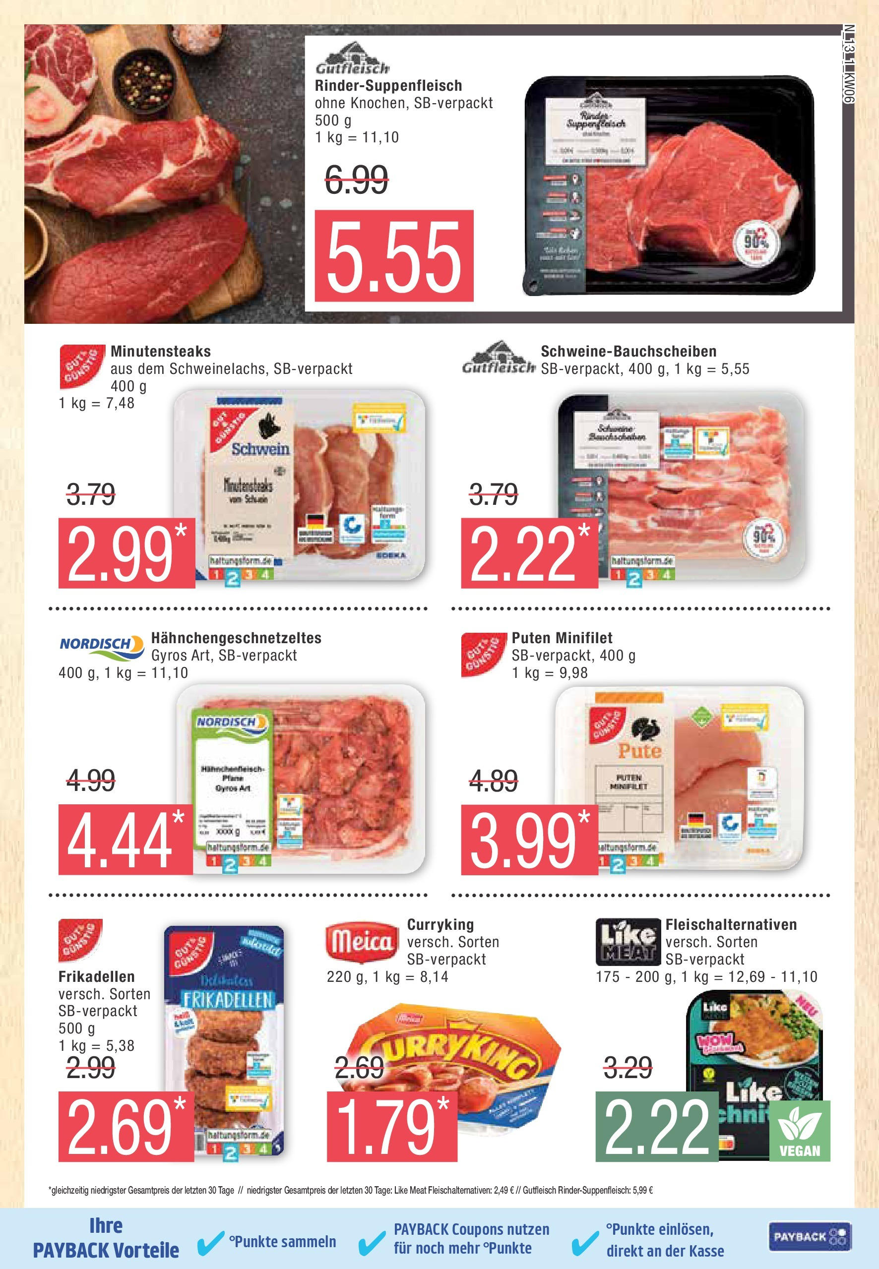 Marktkauf - Marktkauf: Wochenangebote (ab 02.02.2025) » Angebote online | Seite: 13 | Produkte: Pute, Meica, Gyros, Like meat