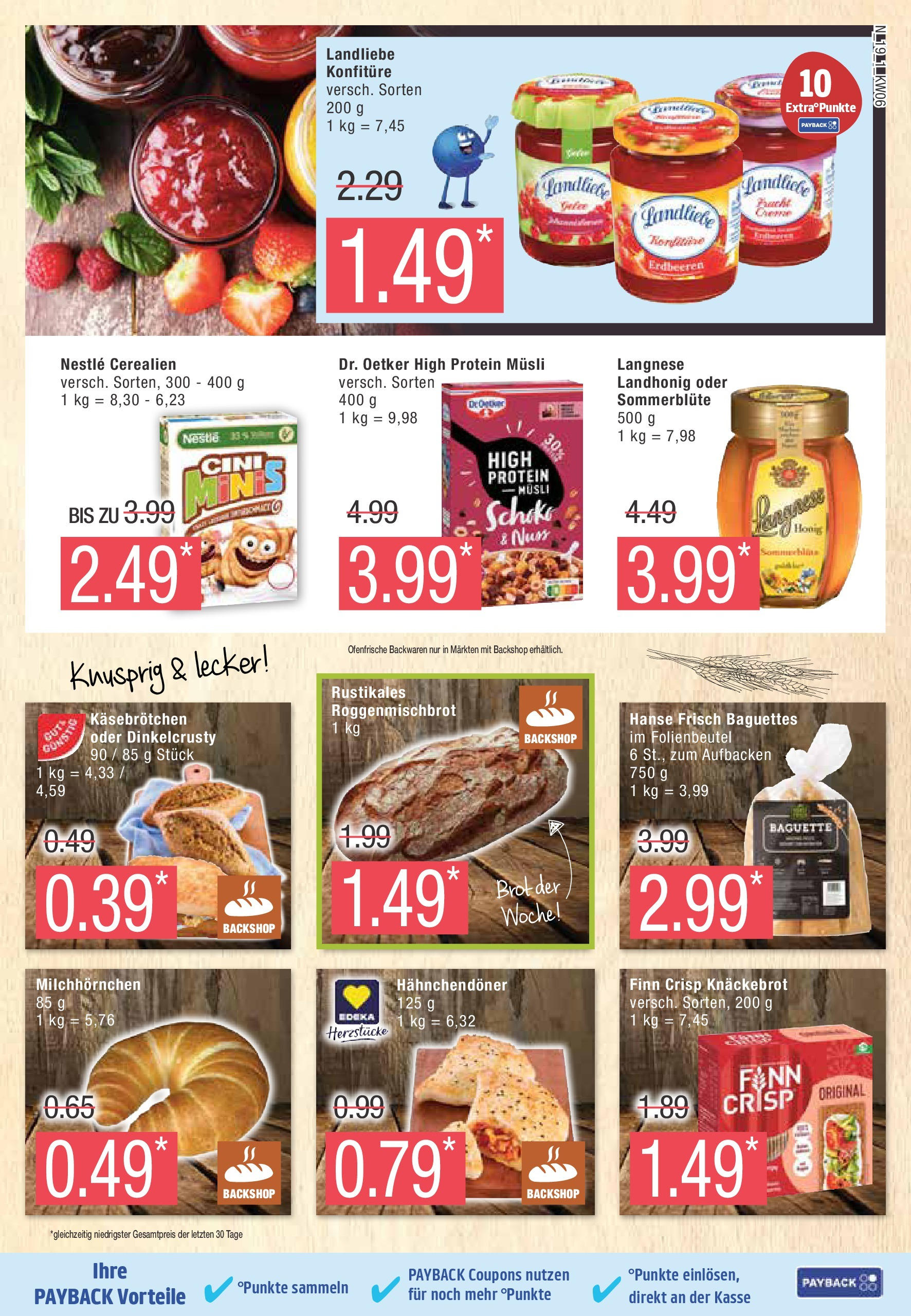 Marktkauf - Marktkauf: Wochenangebote (ab 02.02.2025) » Angebote online | Seite: 19 | Produkte: Langnese, Ofenfrische, Brot, Erdbeeren