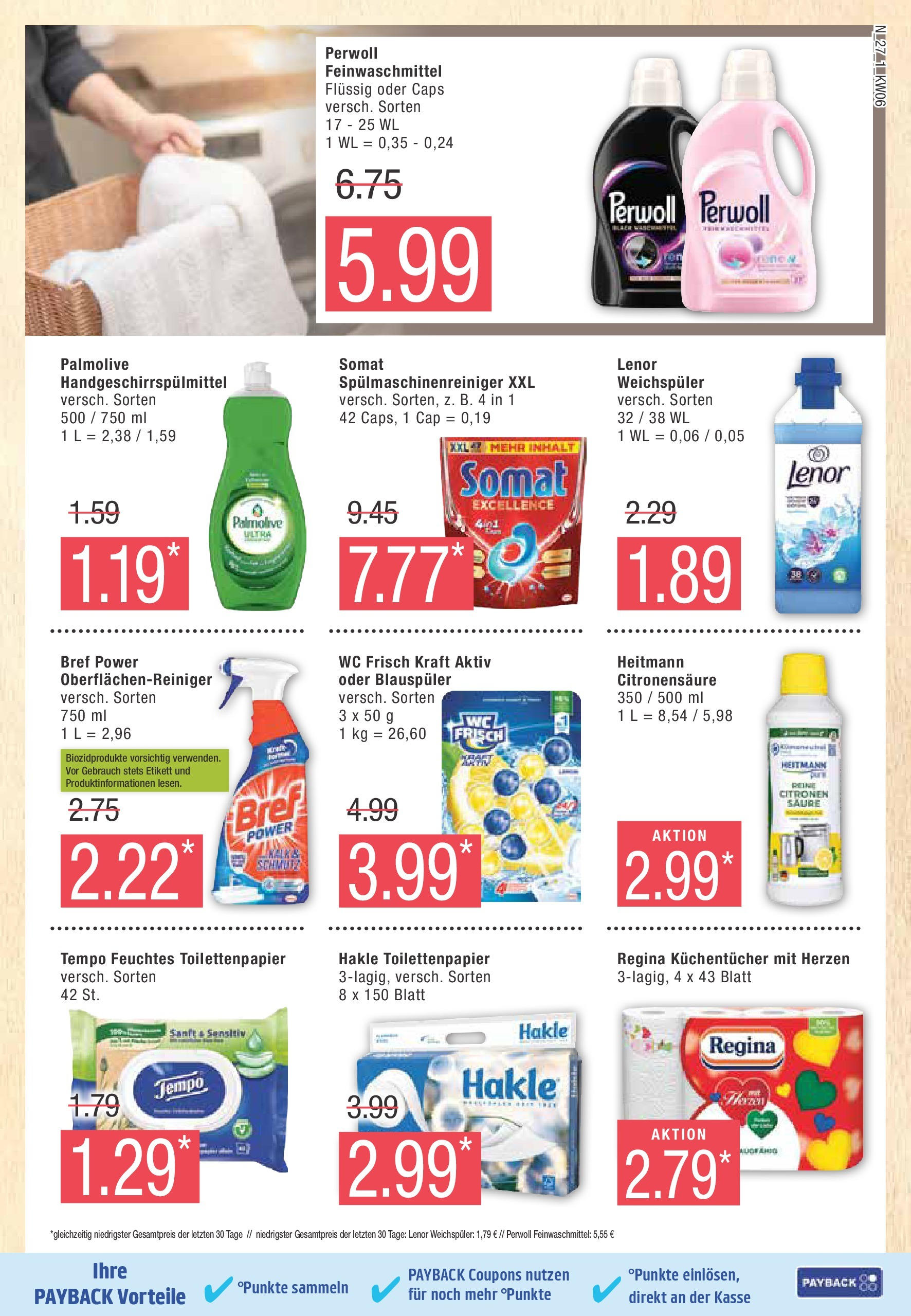 Marktkauf - Marktkauf: Wochenangebote (ab 02.02.2025) » Angebote online | Seite: 27 | Produkte: Lenor, Wc frisch, Tempo, Toilettenpapier