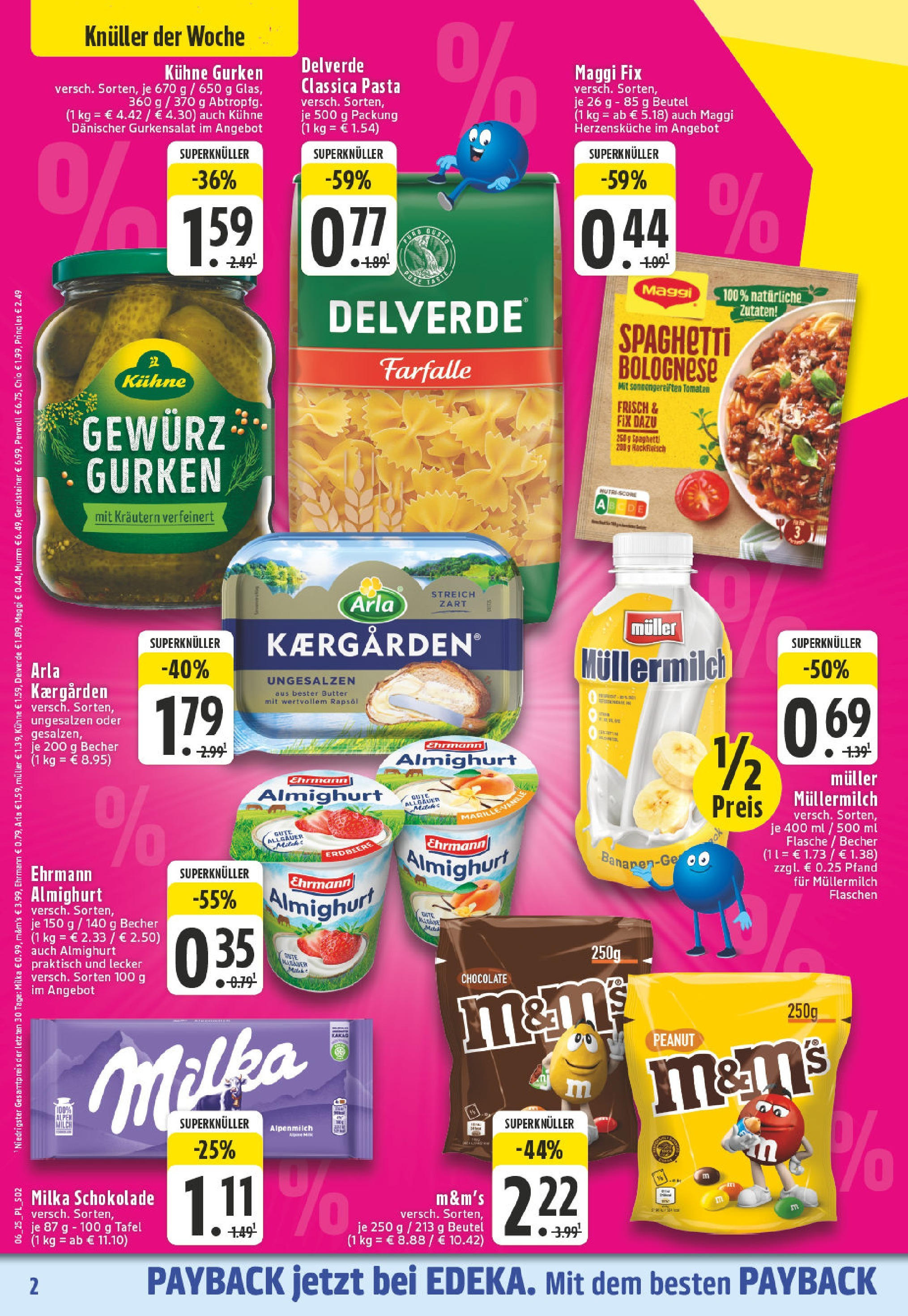 Edeka - EDEKA: Wochenangebote (ab 02.02.2025) » Angebote Online | Seite: 2 | Produkte: Ehrmann almighurt, Maggi, Butter, Pringles