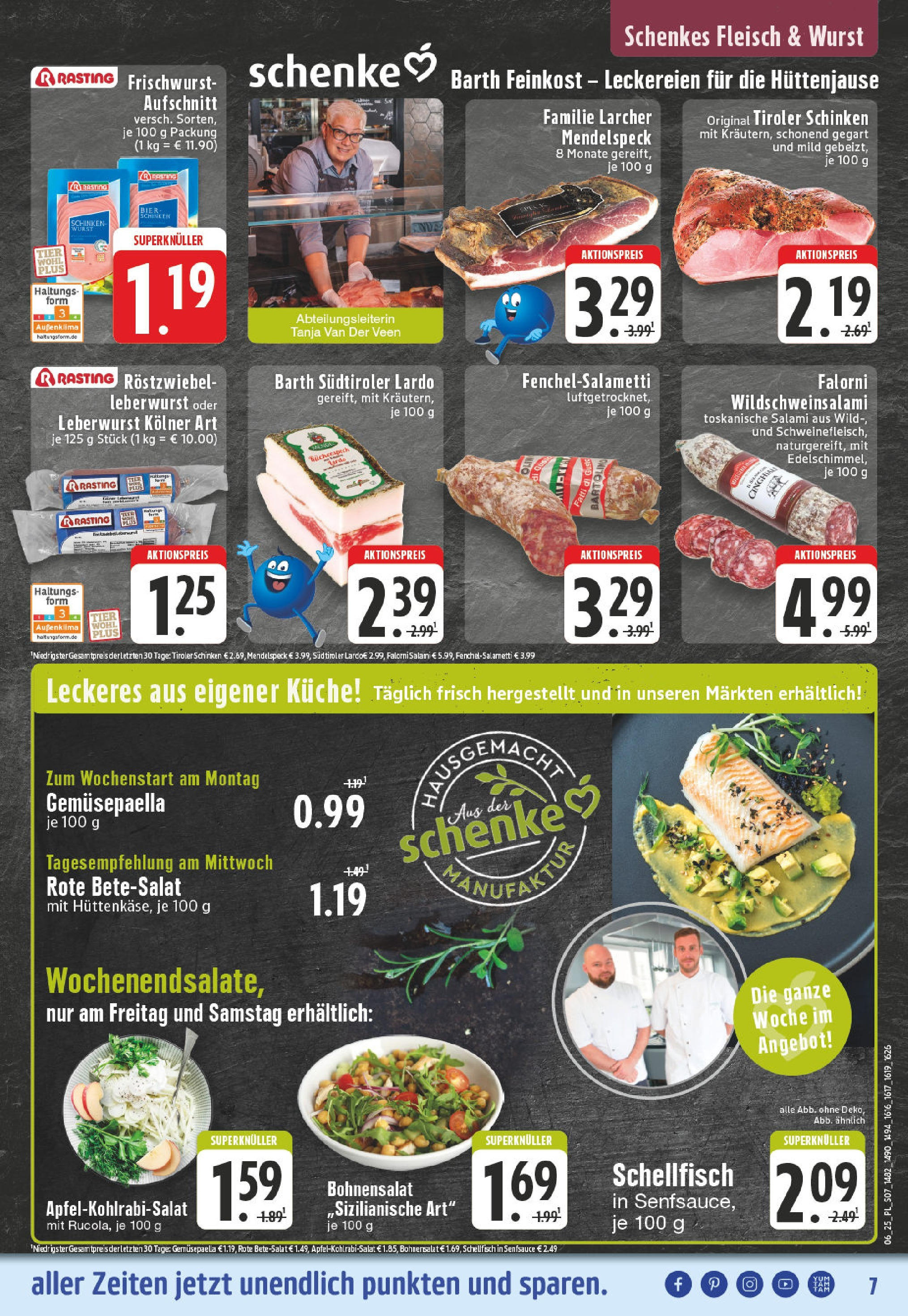 Edeka - Gütersloh, Kahlertstraße 1 (ab 03.02.2025) » Angebote Online | Seite: 7 | Produkte: Bier, Wurst, Salami, Schinken