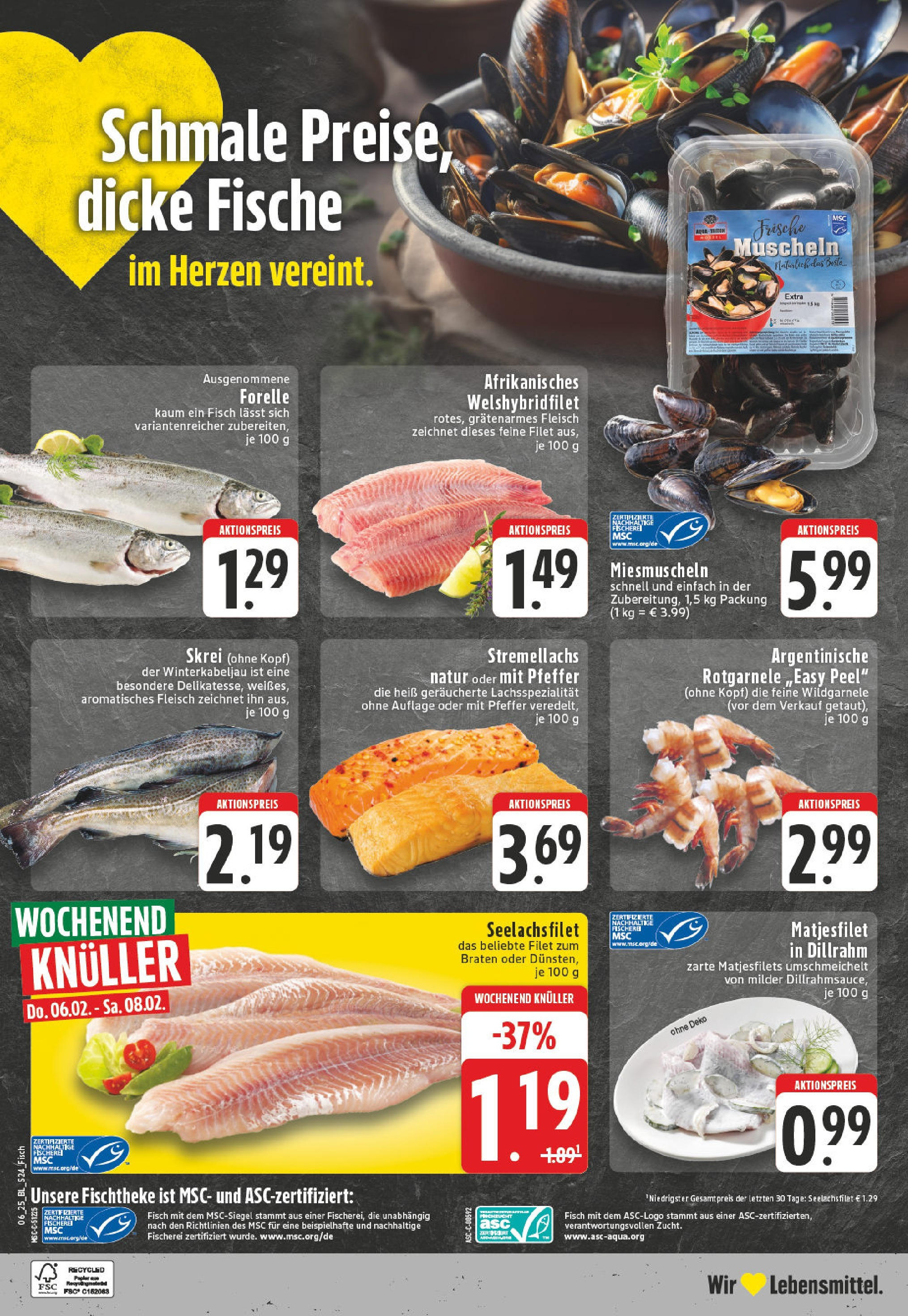 Edeka - Wassenberg, Jülicher Straße 4 (ab 03.02.2025) » Angebote Online | Seite: 24 | Produkte: Fisch, Pfeffer, Fleisch