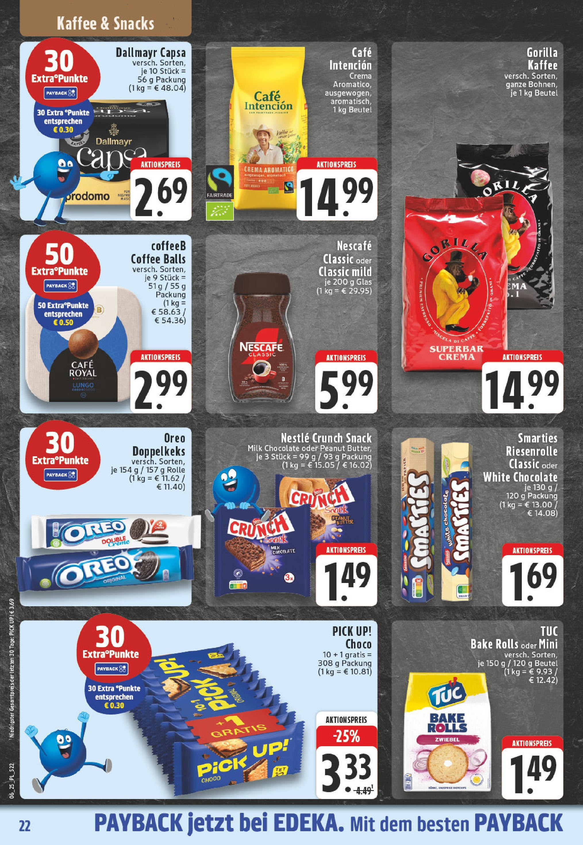 Edeka - EDEKA: Wochenangebote (ab 02.02.2025) » Angebote Online | Seite: 22 | Produkte: Nescafe, Butter, Kaffee, Dallmayr