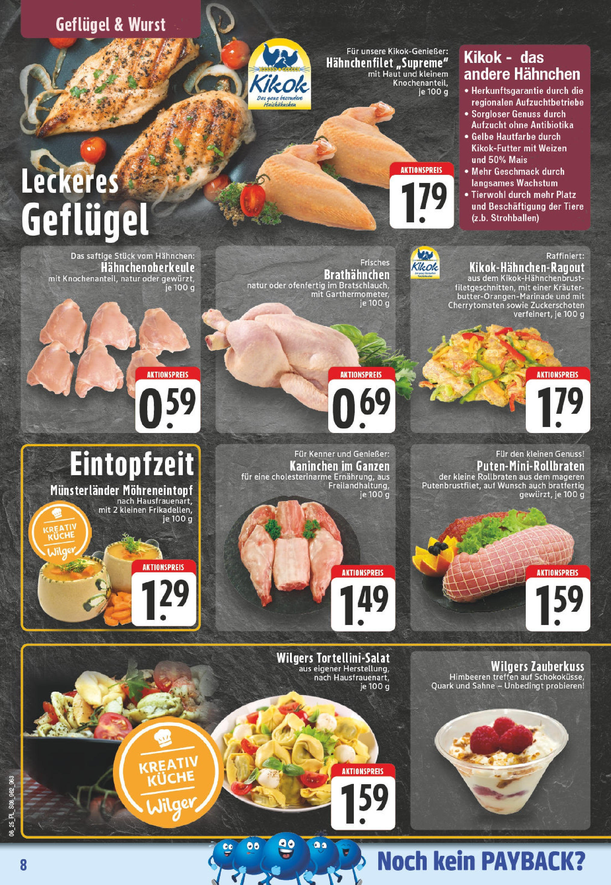 Edeka - Borken, Otto-Hahn-Straße 8 (ab 03.02.2025) » Angebote Online | Seite: 8 | Produkte: Himbeeren, Hahnchen, Kaninchen, Sahne