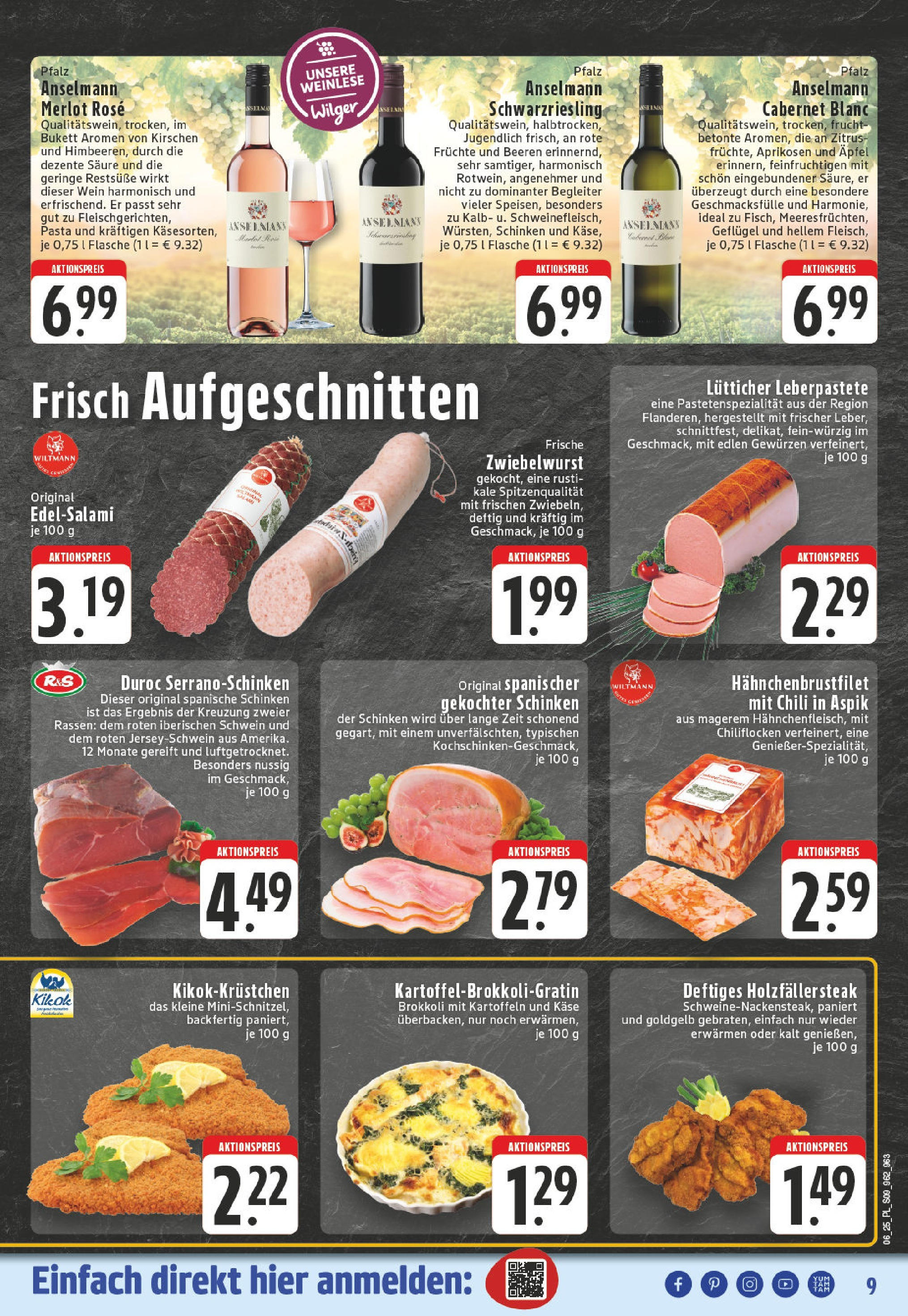 Edeka - Borken, Otto-Hahn-Straße 8 (ab 03.02.2025) » Angebote Online | Seite: 9 | Produkte: Kirschen, Brokkoli, Chili, Schinken