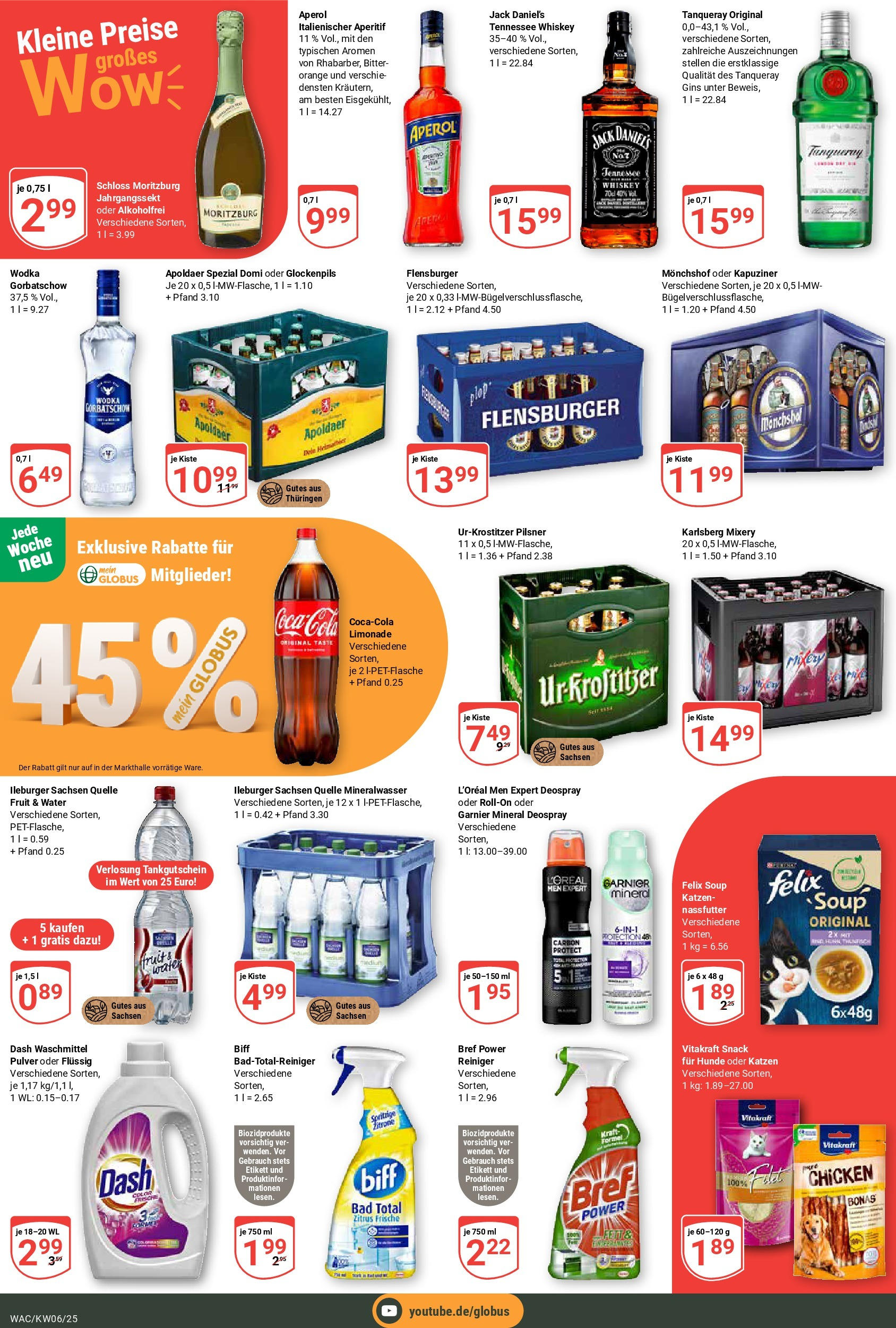 Globus - Markkleeberg, Nordstraße 1 (ab 03.02.2025) » Angebote online | Seite: 3 | Produkte: Coca cola, Zitrone, Mixery, Wodka