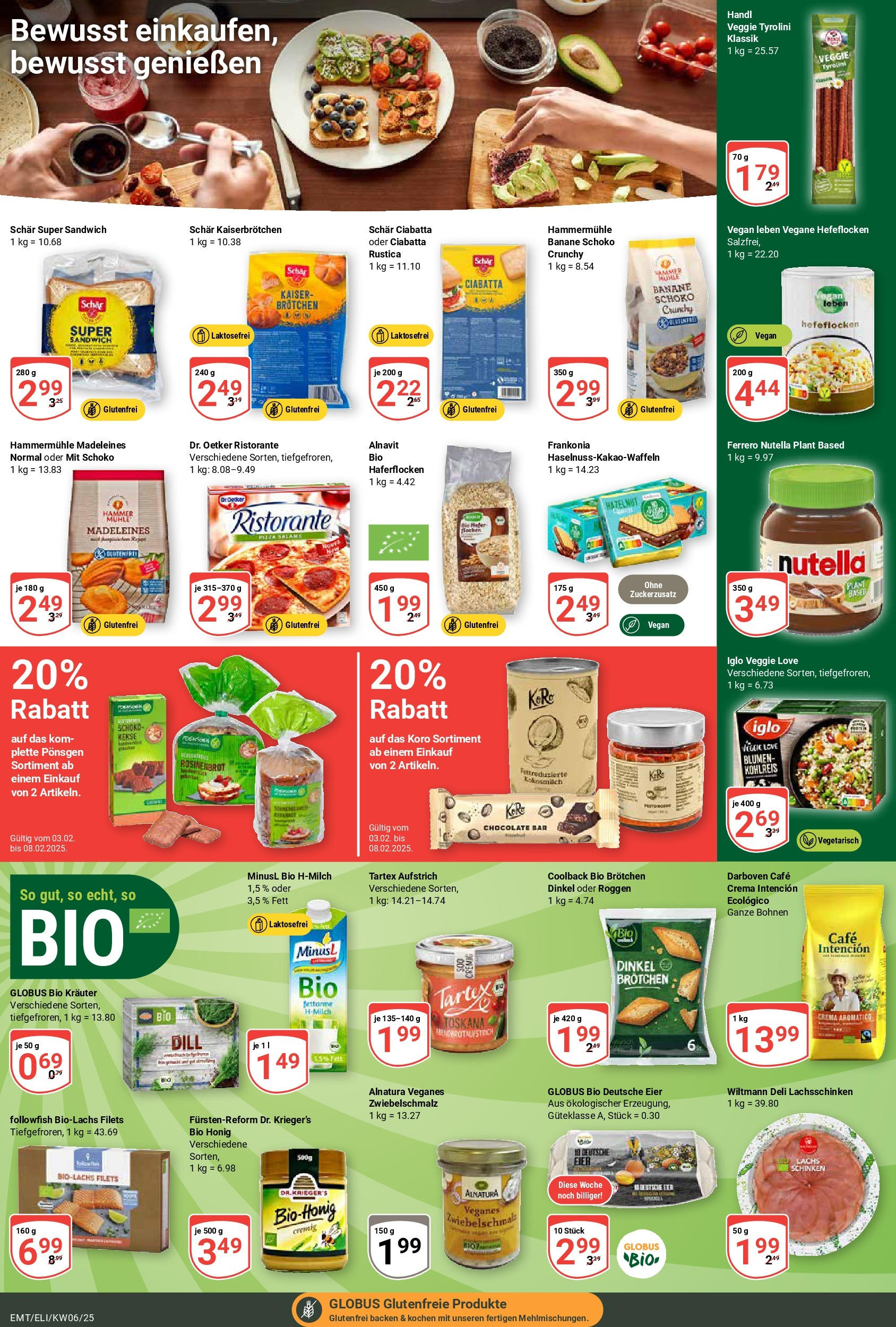 Globus - Mittelhausen, Erfurter Straße 7 (ab 03.02.2025) » Angebote online | Seite: 9 | Produkte: Blumen, Nutella, Lachs, Kekse