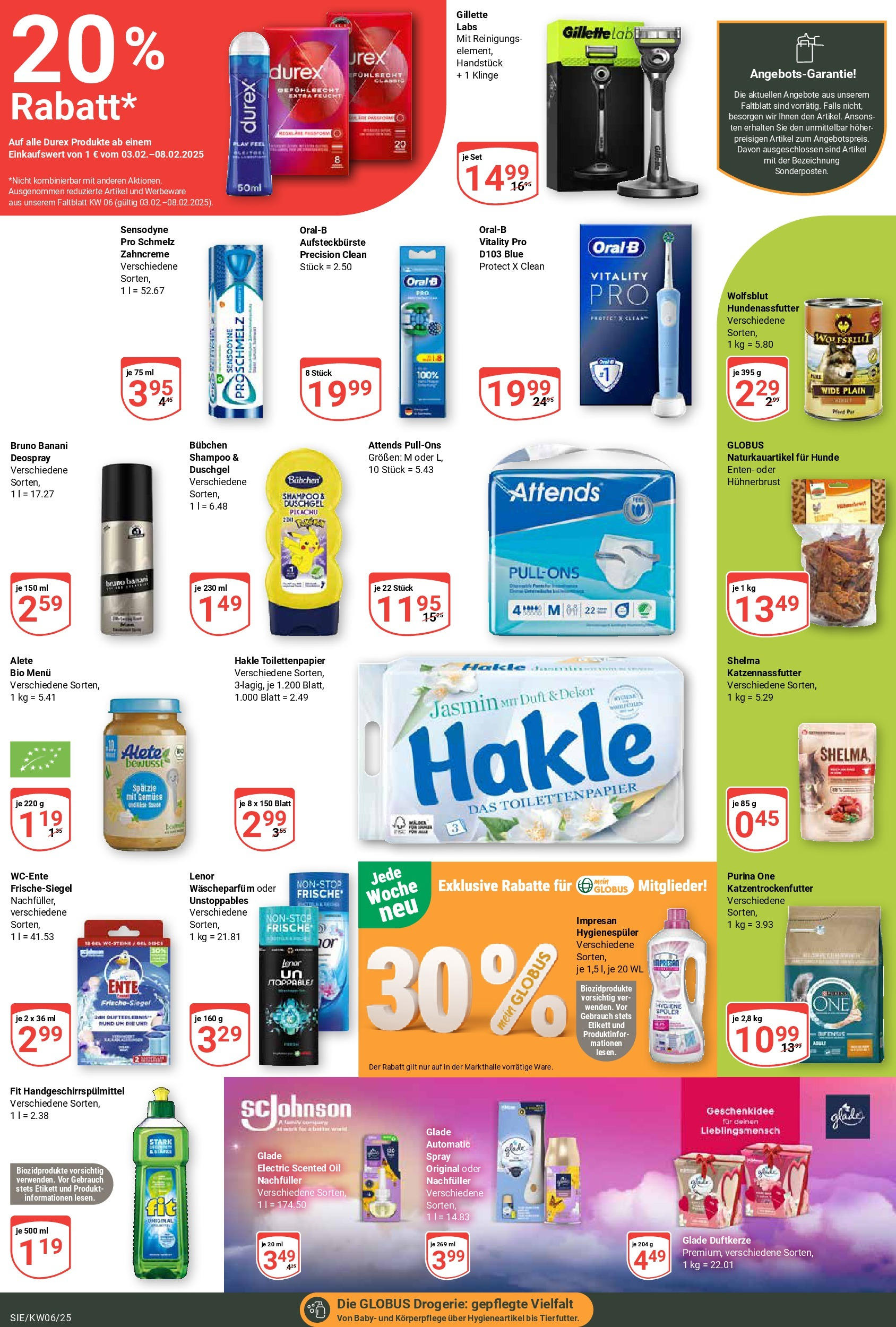 Globus - Siegen, Eiserfelder Str. 170 (ab 03.02.2025) » Angebote online | Seite: 26 | Produkte: Purina one, Deospray, Uhr, Toilettenpapier