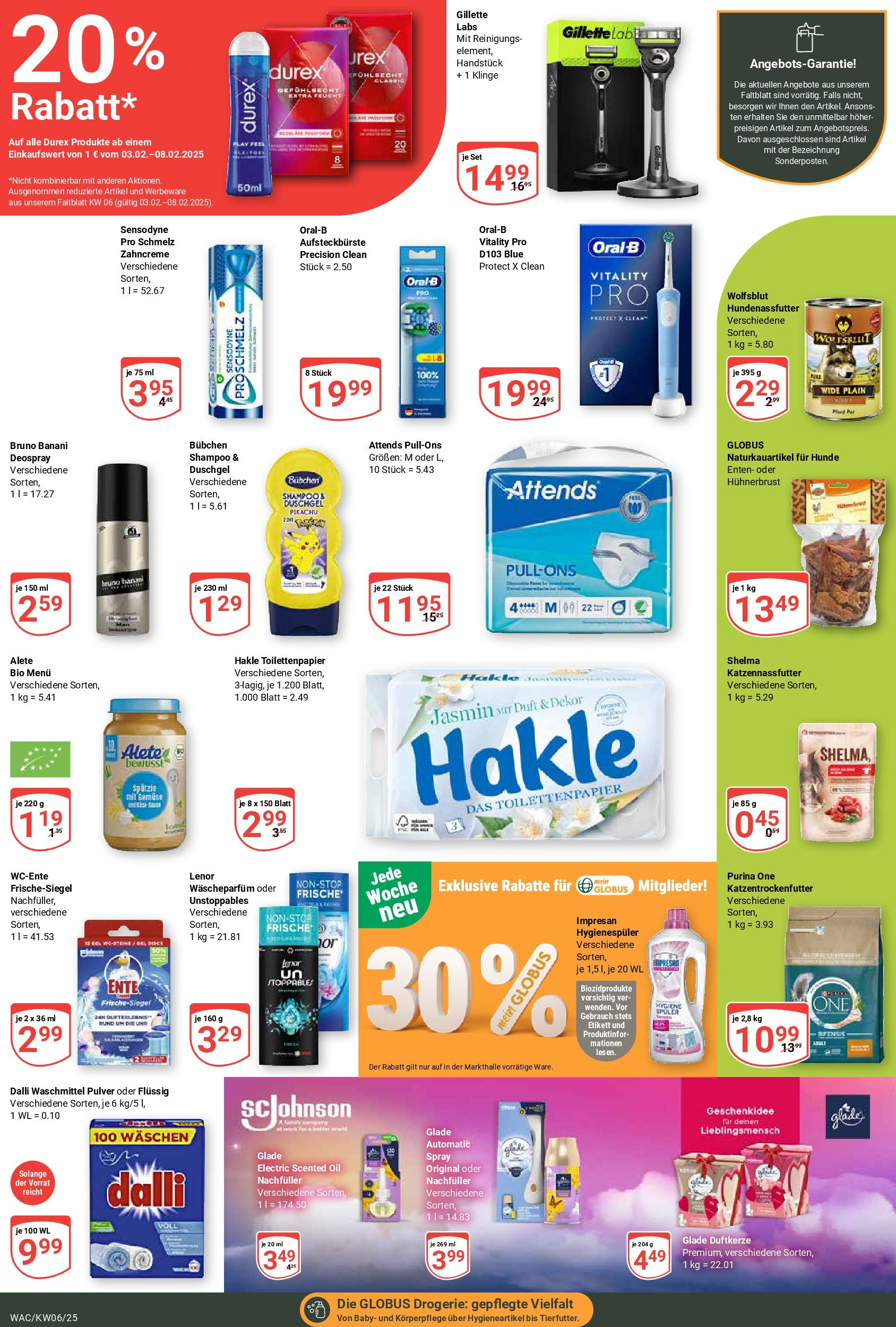 Globus - Markkleeberg, Nordstraße 1 (ab 03.02.2025) » Angebote online | Seite: 13 | Produkte: Gemüse, Uhr, Ente, Toilettenpapier