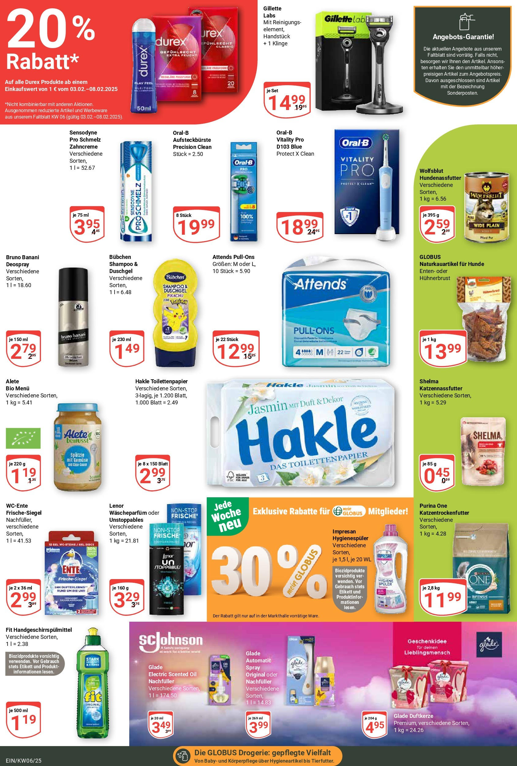 Globus - Homburg-Einöd, Neunmorgenstraße 8 (ab 03.02.2025) » Angebote online | Seite: 17 | Produkte: Lenor, Shampoo, Gemüse, Deospray