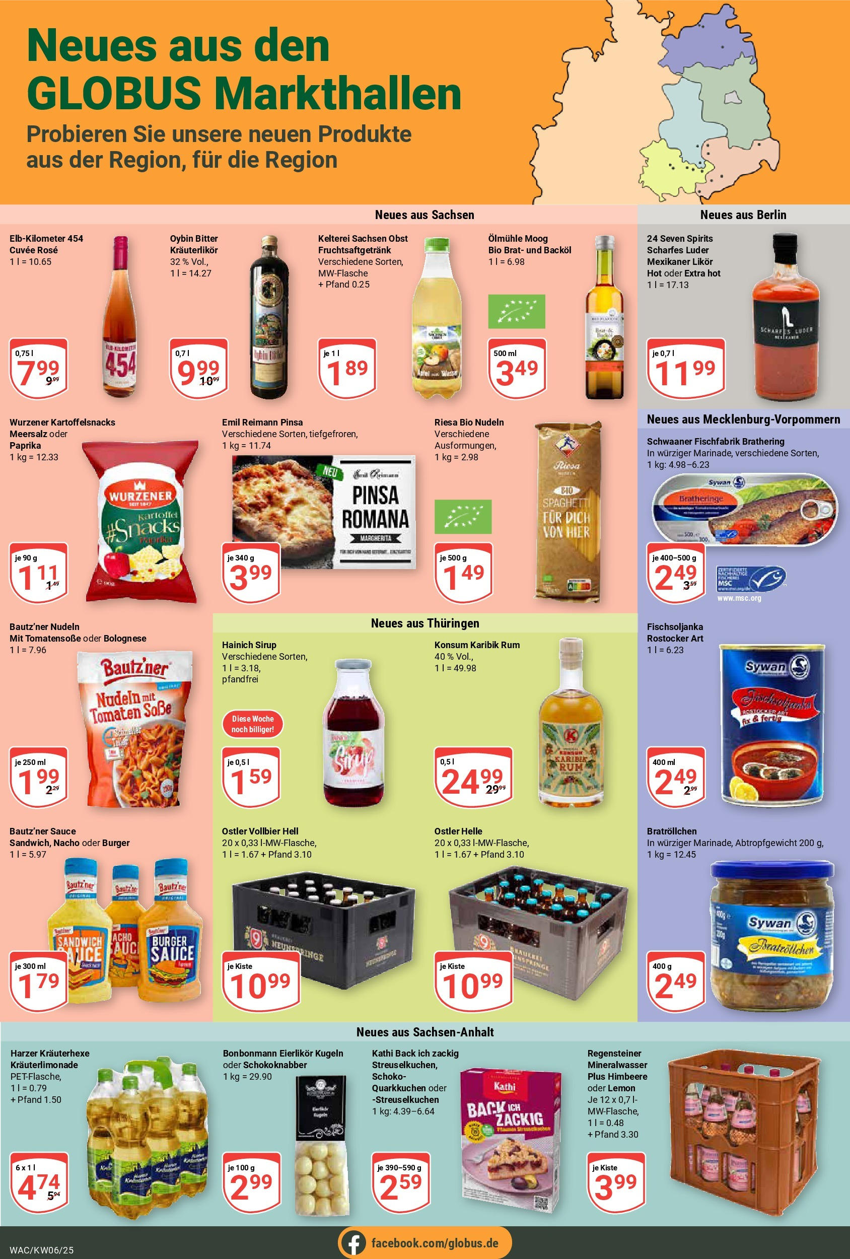 Globus - Markkleeberg, Nordstraße 1 (ab 03.02.2025) » Angebote online | Seite: 19 | Produkte: Tomaten, Sirup, Himbeere, Nudeln