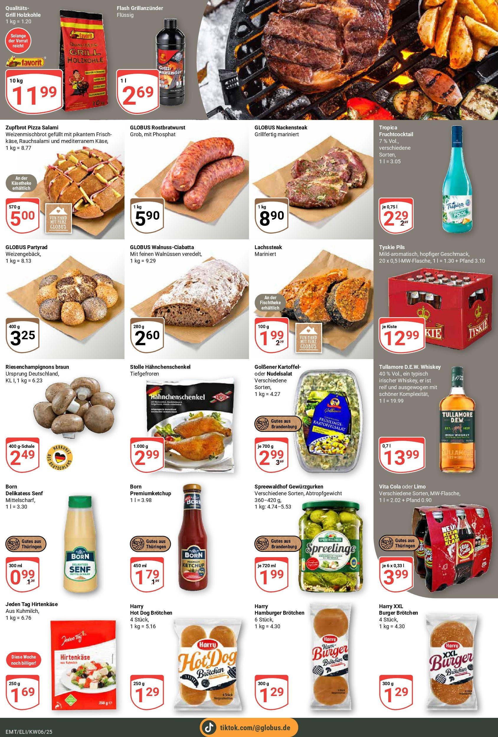 Globus - Mittelhausen, Erfurter Straße 7 (ab 03.02.2025) » Angebote online | Seite: 22 | Produkte: Cola, Salami, Pizza, Whiskey