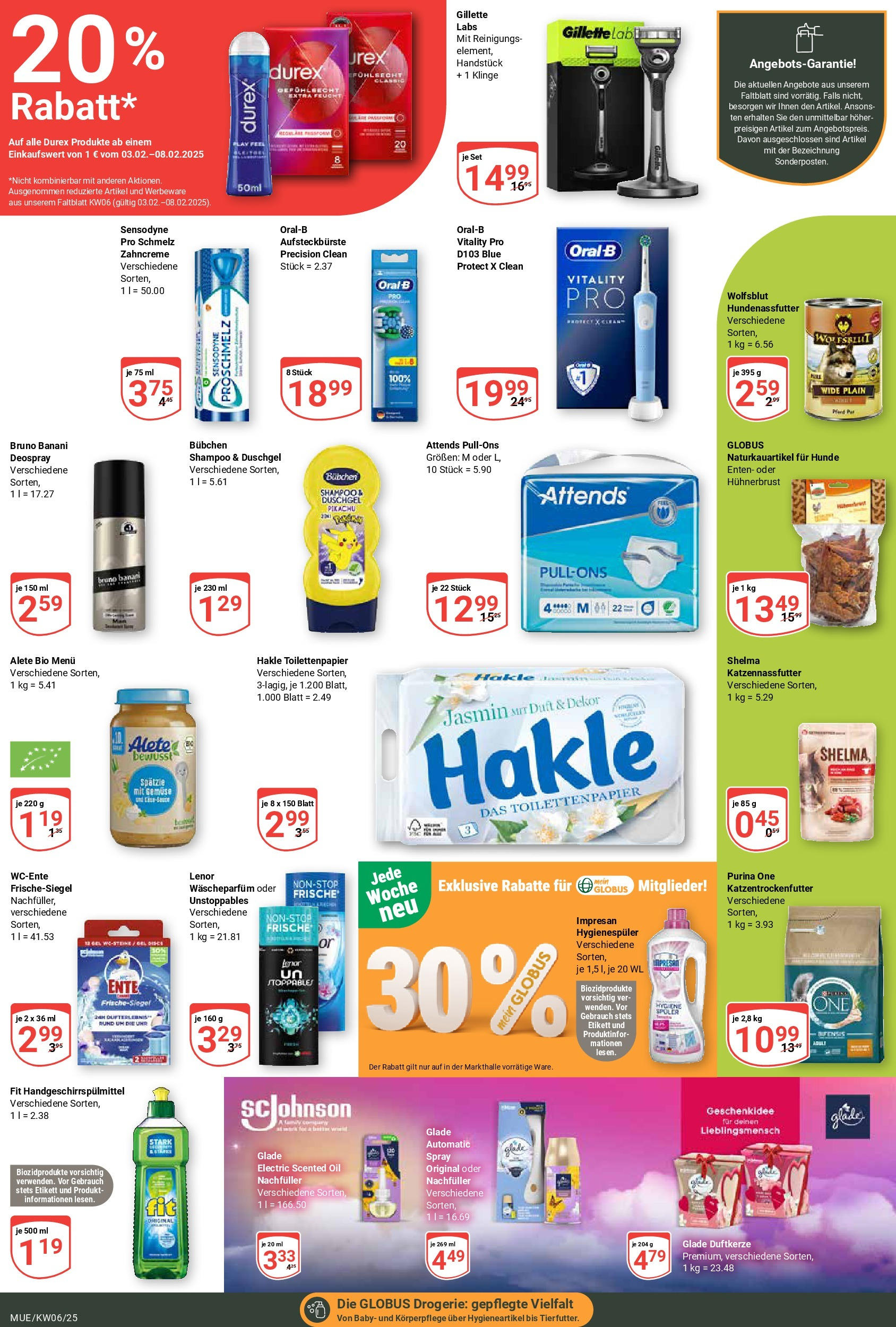 Globus - Mühldorf, Siemensstr. 18 (ab 03.02.2025) » Angebote online | Seite: 13 | Produkte: Shampoo, Uhr, Ente, Toilettenpapier