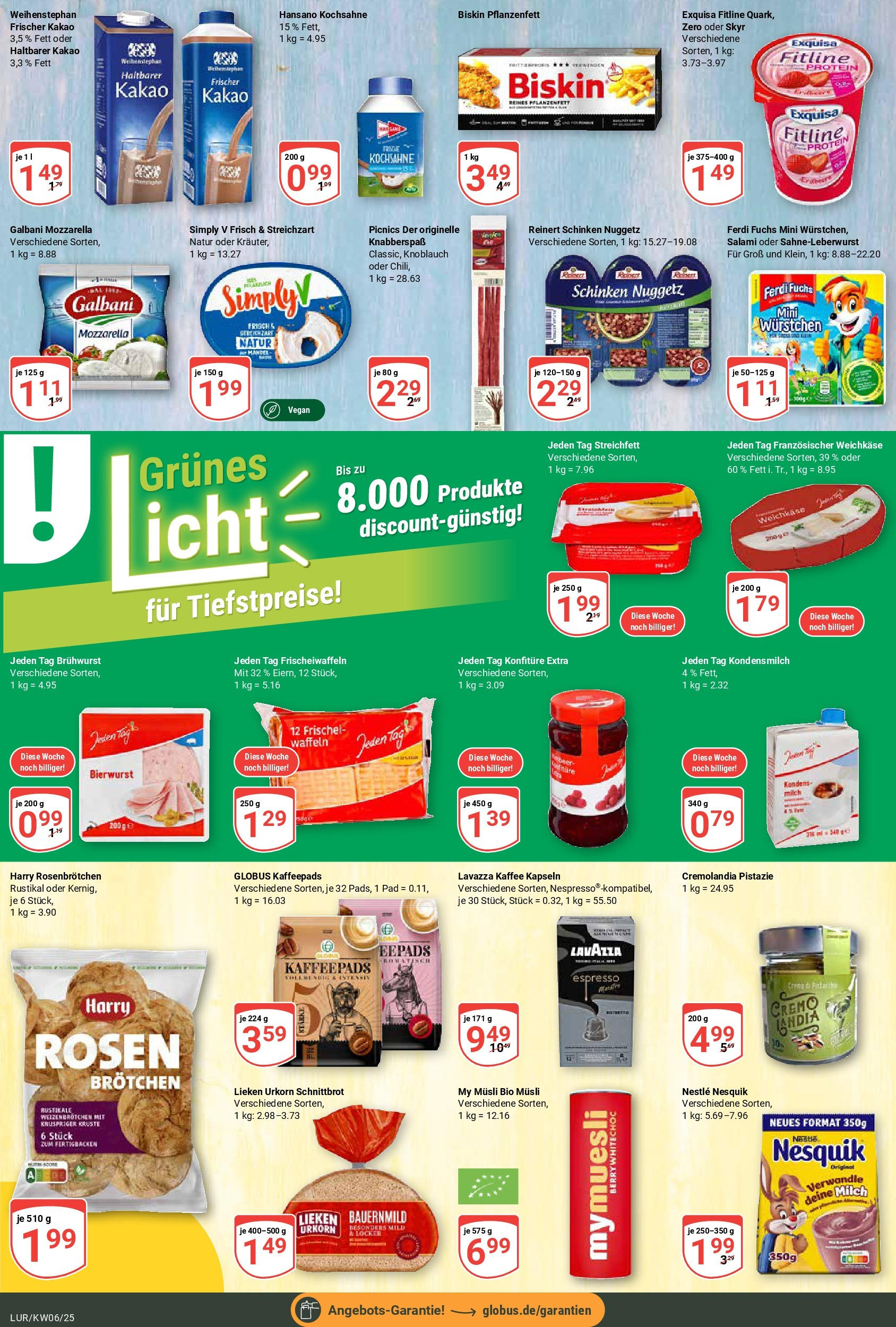 Globus - Hamburg, Grandkuhlenweg 11 (ab 03.02.2025) » Angebote online | Seite: 14 | Produkte: Nesquik, Waffeln, Skyr, Salami