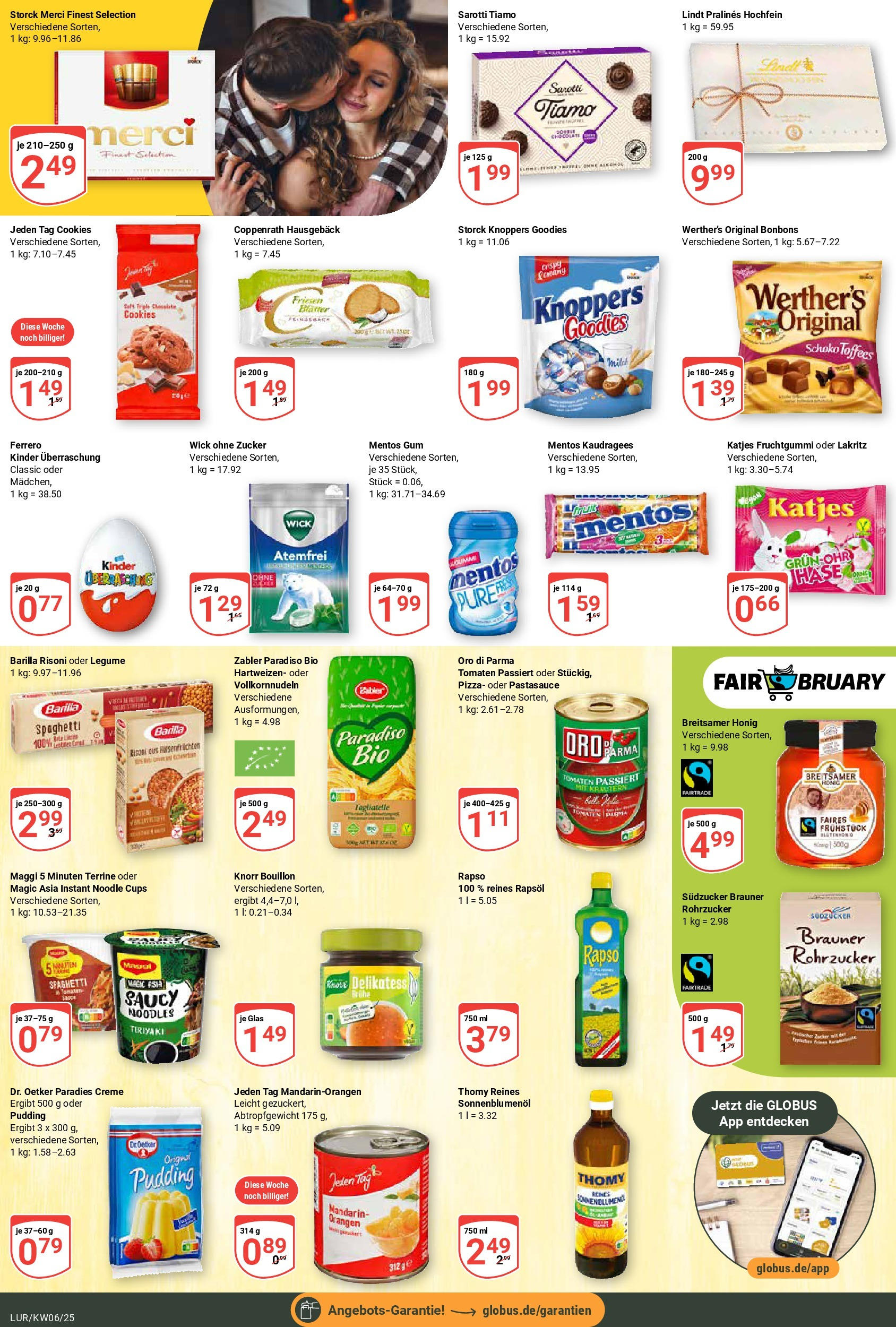 Globus - Hamburg, Grandkuhlenweg 11 (ab 03.02.2025) » Angebote online | Seite: 15 | Produkte: Milch, Barilla, Tomaten, Lindt