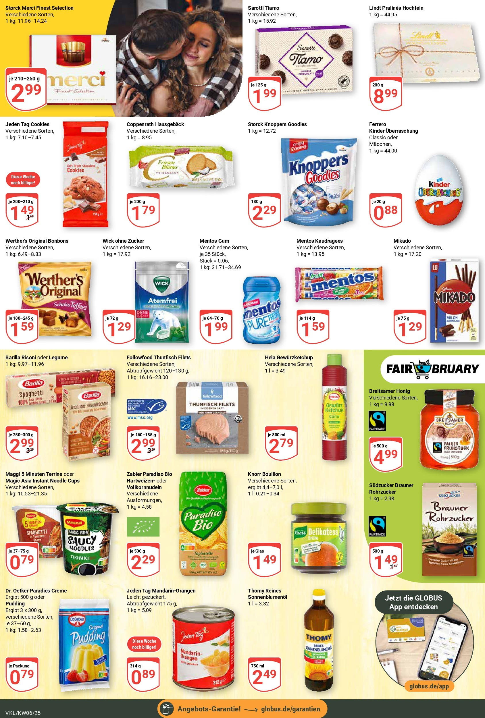 Globus - Völklingen, Rathausstraße 53 (ab 03.02.2025) » Angebote online | Seite: 15 | Produkte: Zucker, Saft, Lindt, Maggi 5 minuten terrine