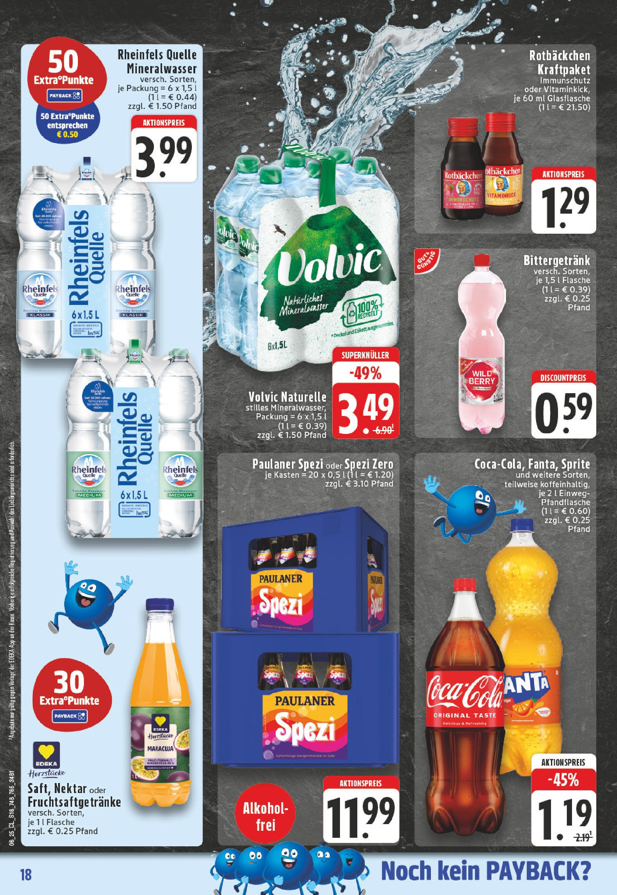 Edeka - Mönchengladbach, Badenstraße 1 (ab 03.02.2025) » Angebote Online | Seite: 18 | Produkte: Coca cola, Sprite, Paulaner spezi, Mineralwasser