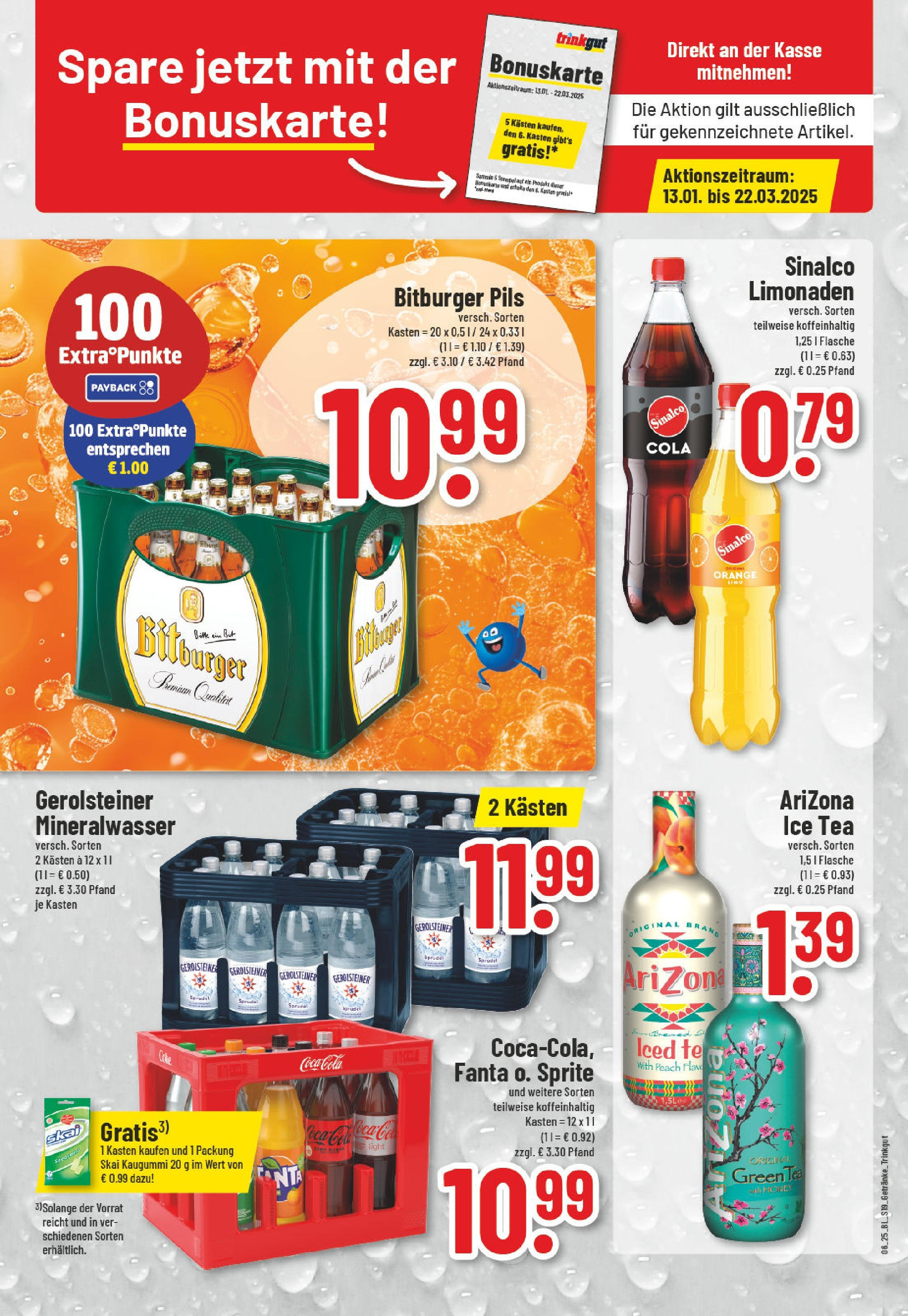 Edeka - Wassenberg, Jülicher Straße 4 (ab 03.02.2025) » Angebote Online | Seite: 19 | Produkte: Sinalco, Cola, Mineralwasser, Gerolsteiner