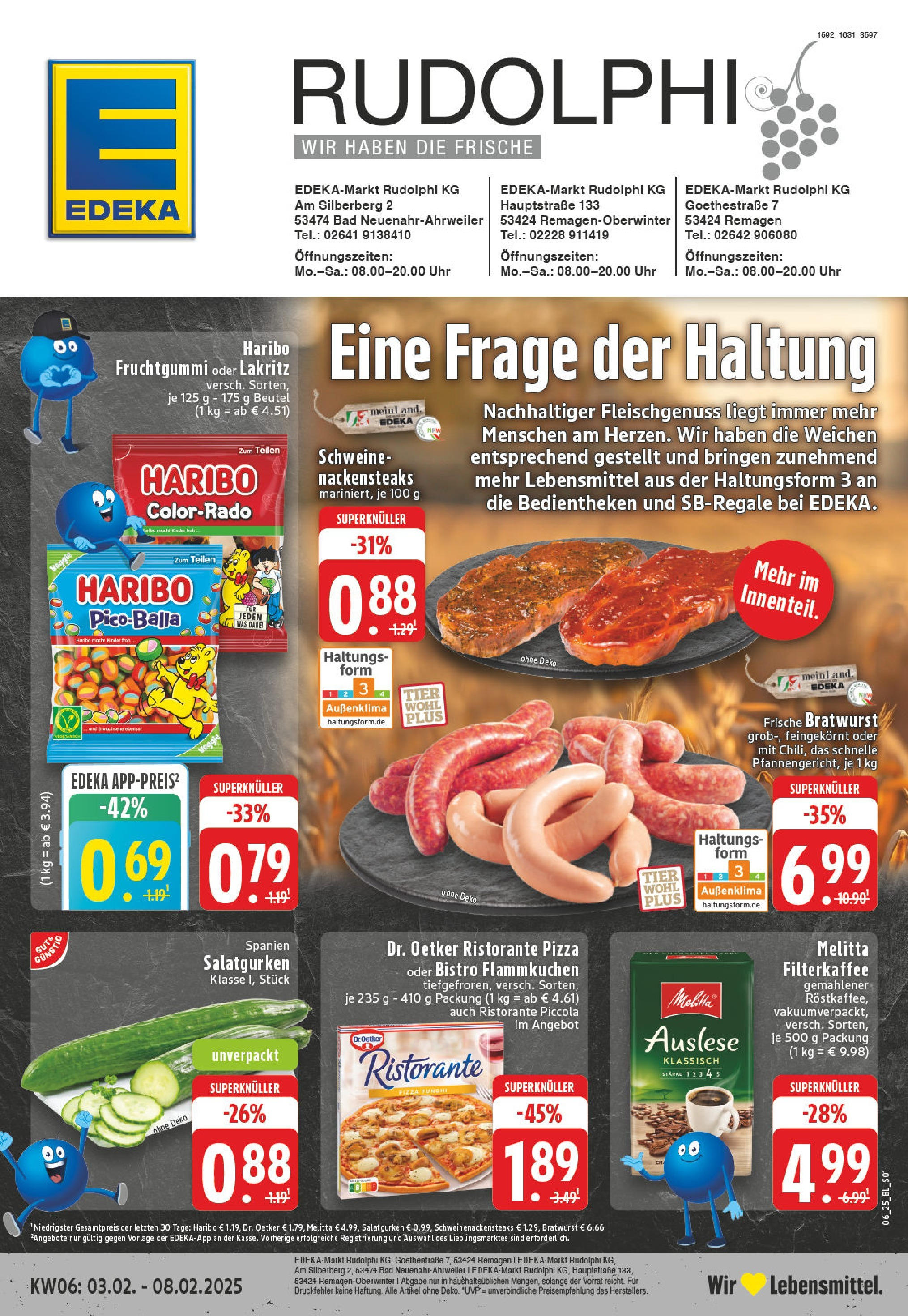 EDEKA Prospekt ab 03.02.2025 - Remagen, Hauptstraße 1 Online