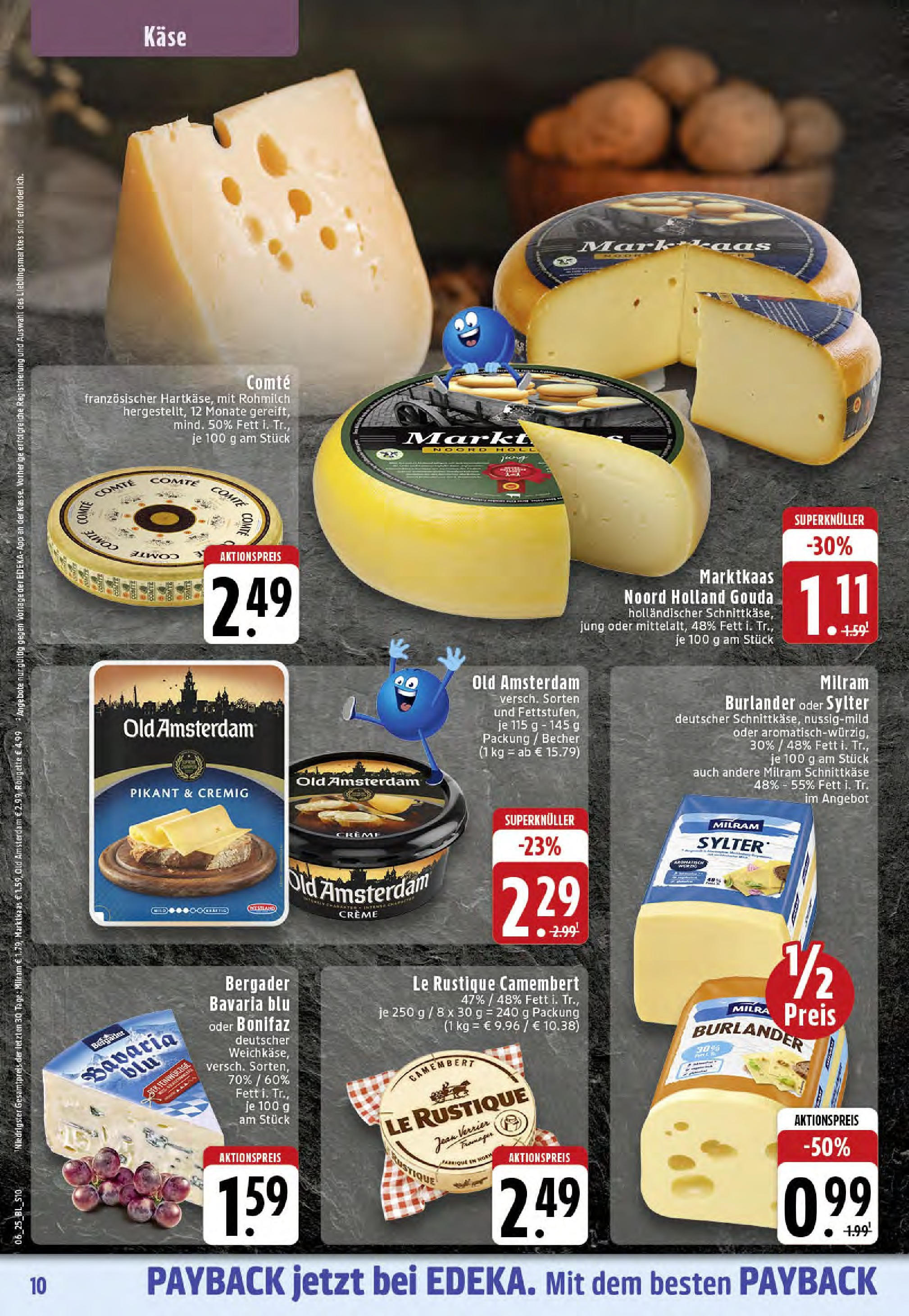 Edeka - Westerkappeln, Heerstraße 5 (ab 03.02.2025) » Angebote Online | Seite: 10 | Produkte: Käse, Gouda, Creme, Milram