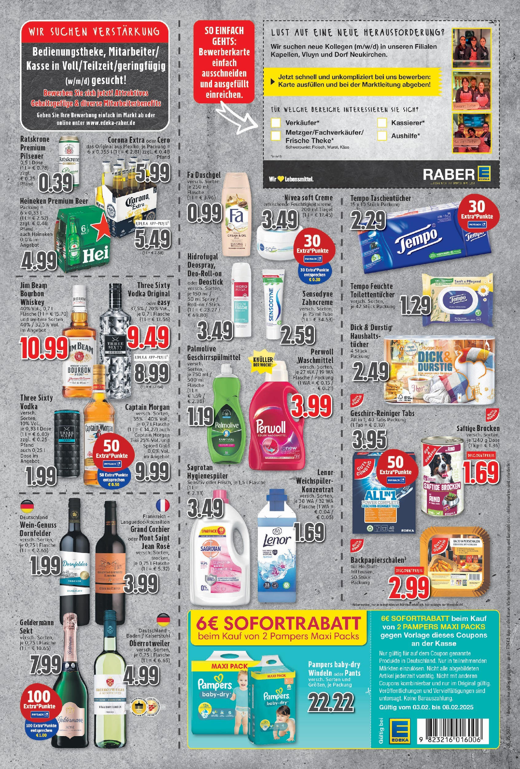 Edeka - Moers, Nieper Straße 2 (ab 03.02.2025) » Angebote Online | Seite: 7 | Produkte: Sekt, Fa duschgel, Tempo, Whiskey