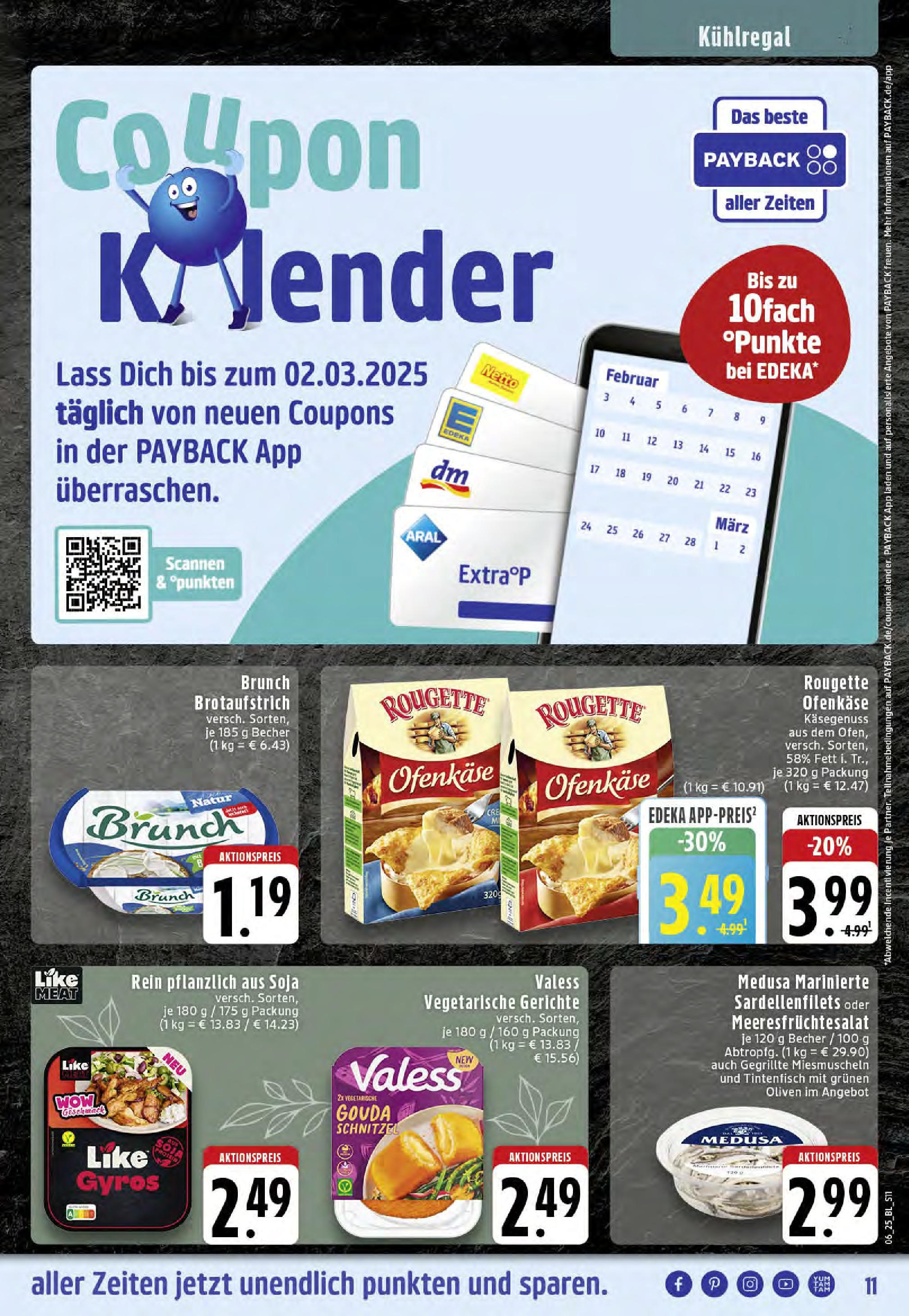 Edeka - Westerkappeln, Heerstraße 5 (ab 03.02.2025) » Angebote Online | Seite: 11 | Produkte: Gouda, Rougette ofenkase, Schnitzel, Gyros