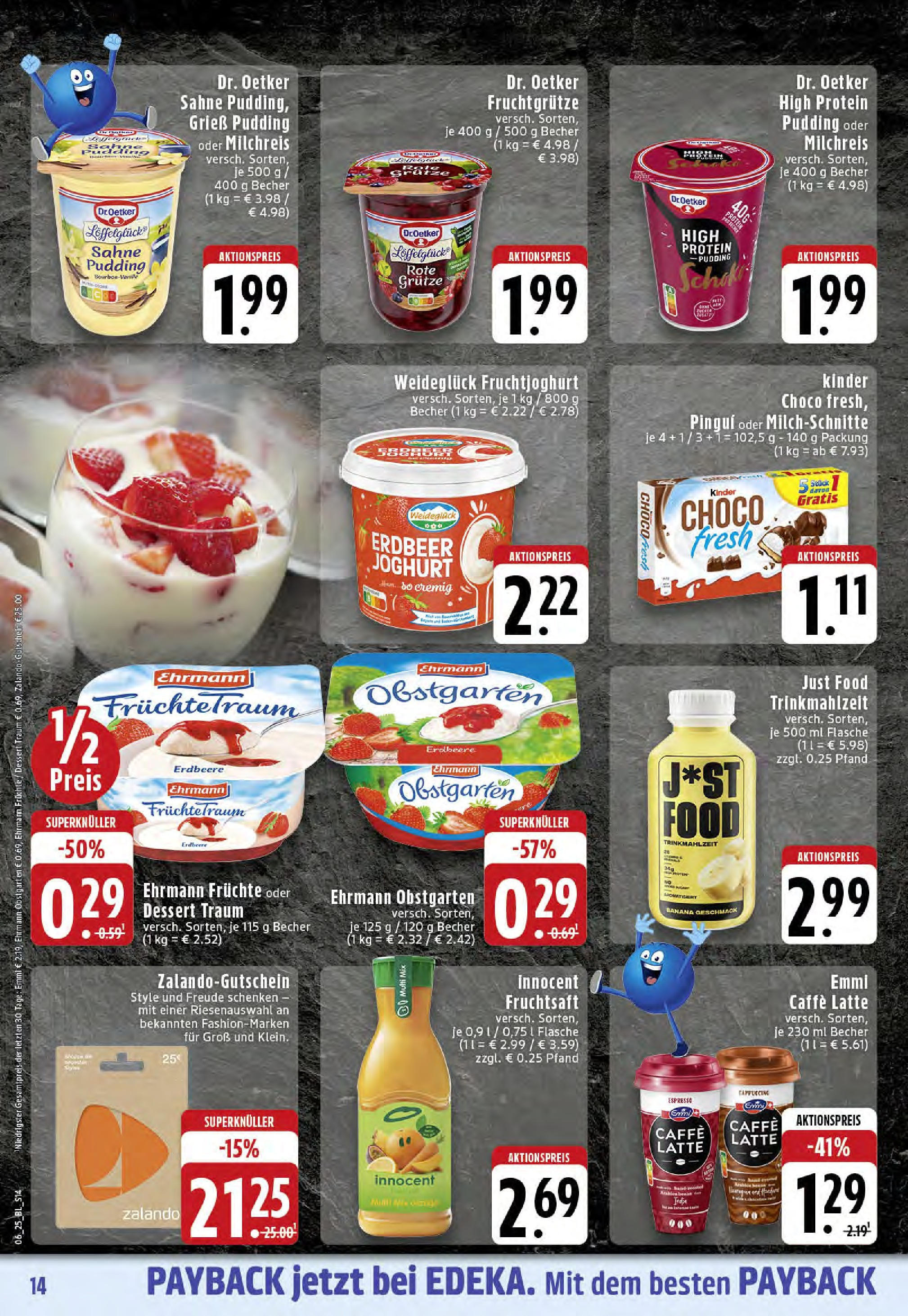 Edeka - Westerkappeln, Heerstraße 5 (ab 03.02.2025) » Angebote Online | Seite: 14 | Produkte: Joghurt, Fruchtjoghurt, Fruchtsaft, Sahne